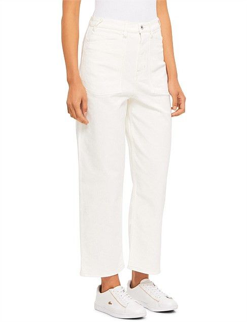 o1y1025 Denim Pant in Ivory