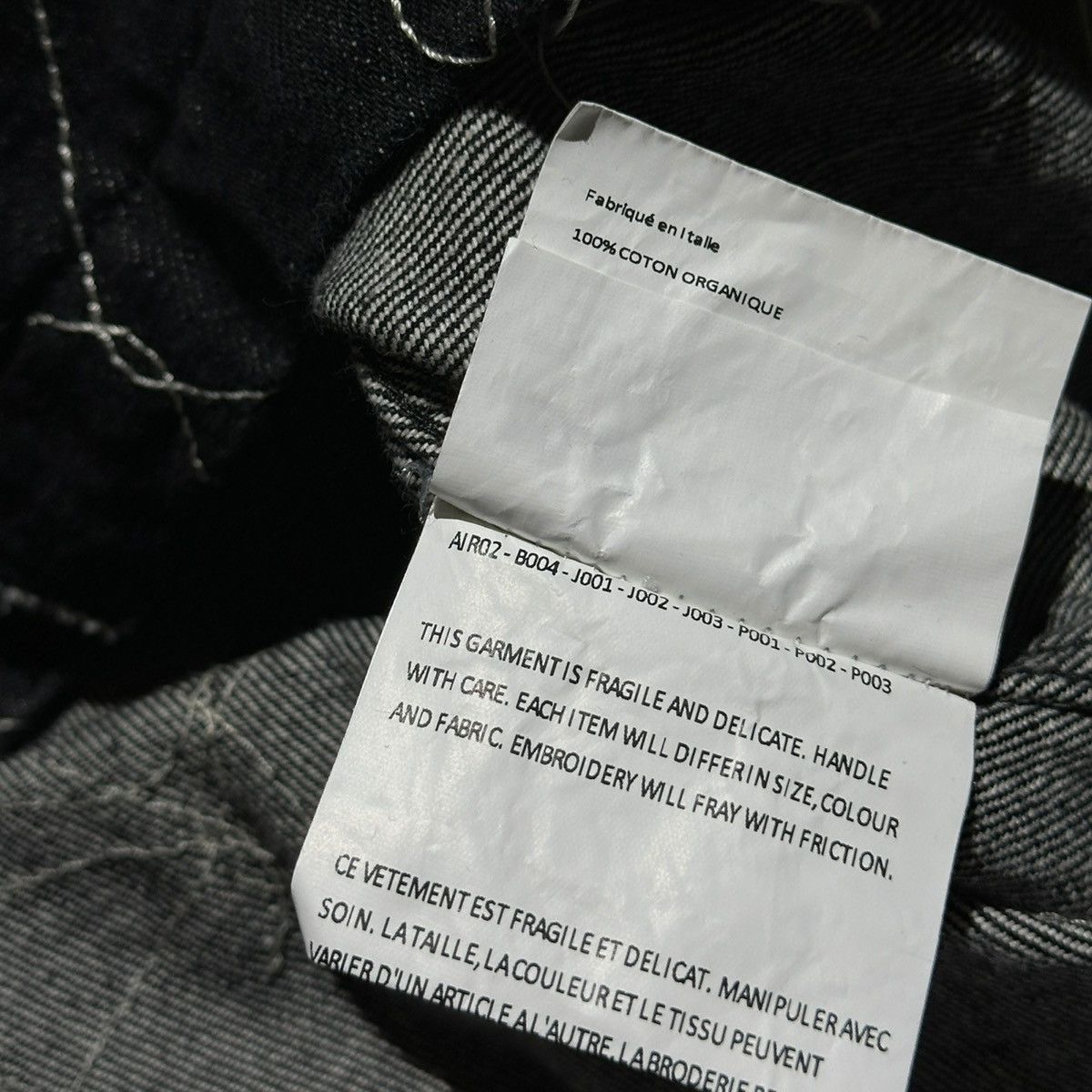 AIREI $1,700 Exposed chain link stitch trucker jacket Size US L / EU 52-54 / 3 - 5 Thumbnail