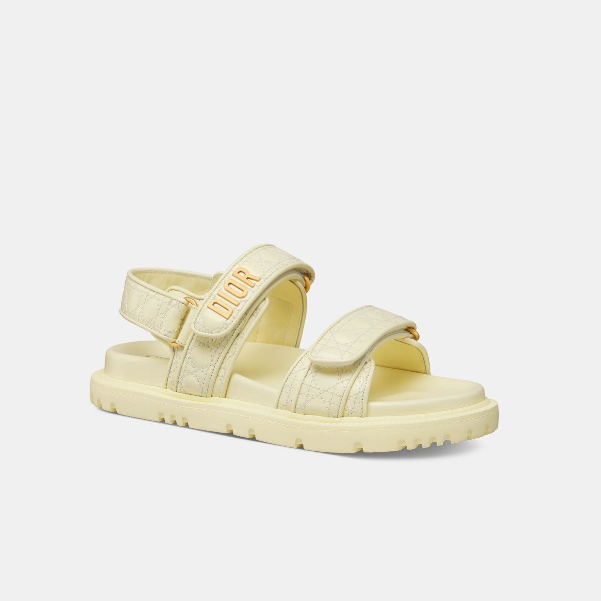 Dior o1bcso1str0226 Dioract Sandal in Pastel Yellow Size US 7 / IT 37 - 2 Thumbnail