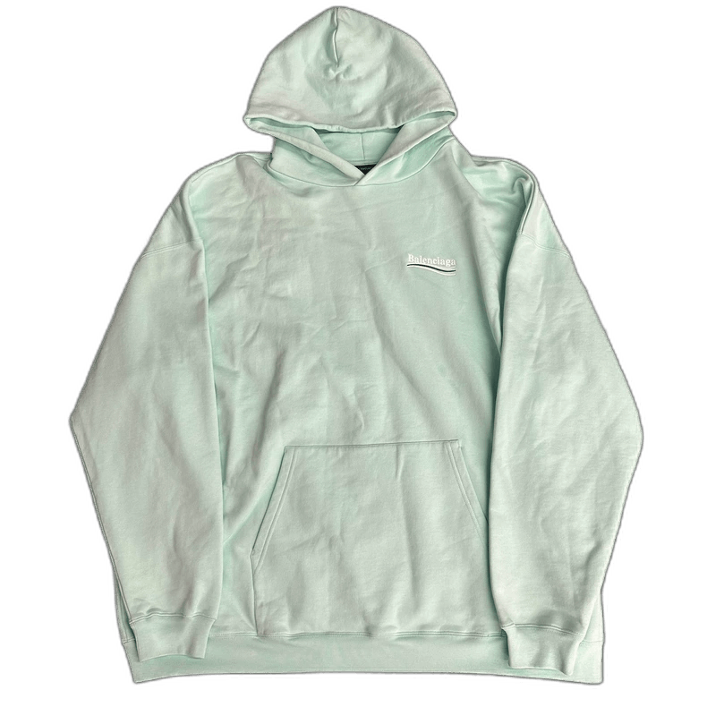 Balenciaga Balenciaga Mint Green Hoodie Size S Size US S / EU 44-46 / 1 - 1 Thumbnail