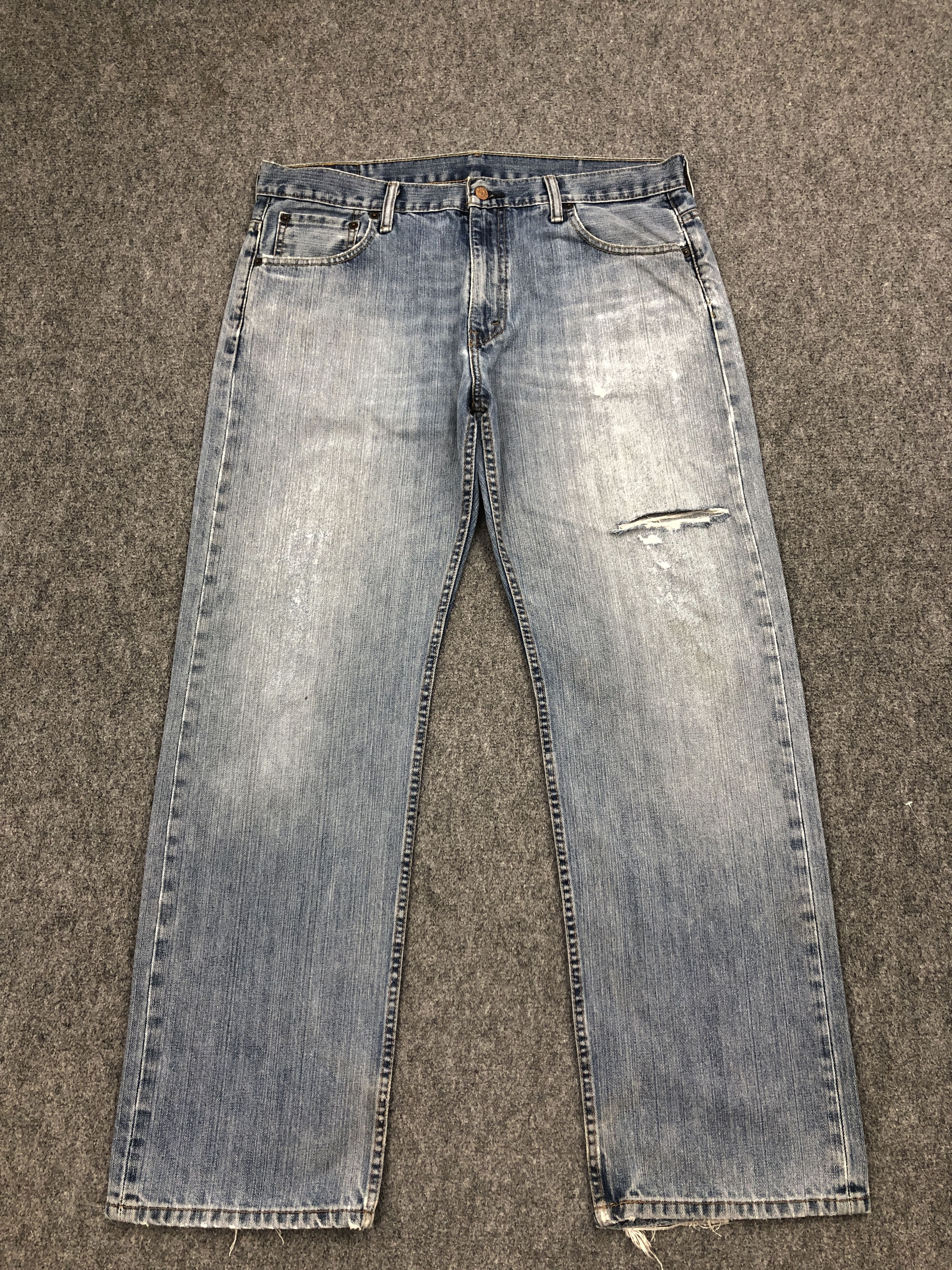 Levi's Vintage Distressed Levis 569 Faded Blue Jeans S0023 Size US 37 - 1 Thumbnail