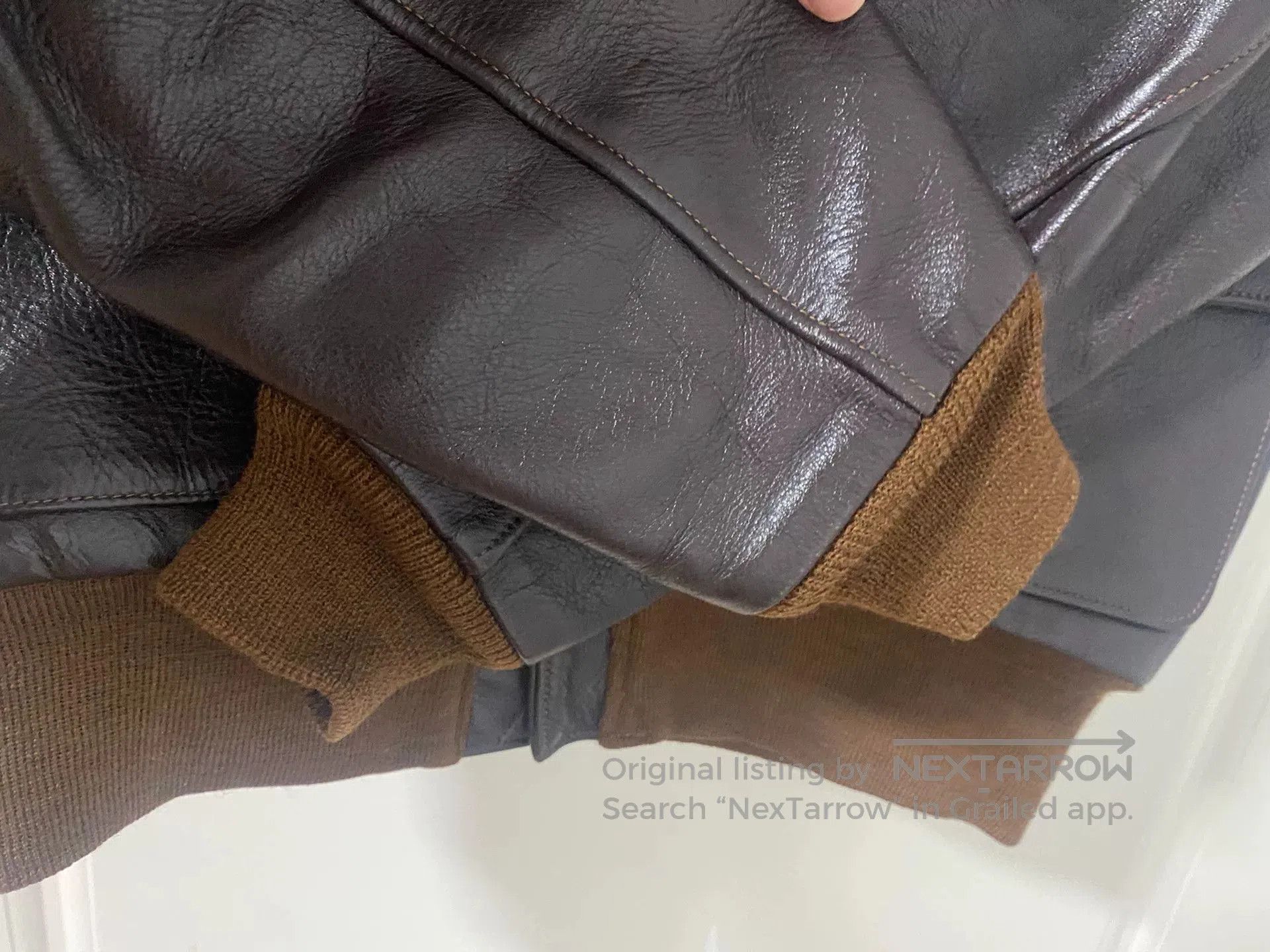 The Real McCoy's the real mccoy a2 brown leather jacket. Size US M / EU 48-50 / 2 - 4 Thumbnail