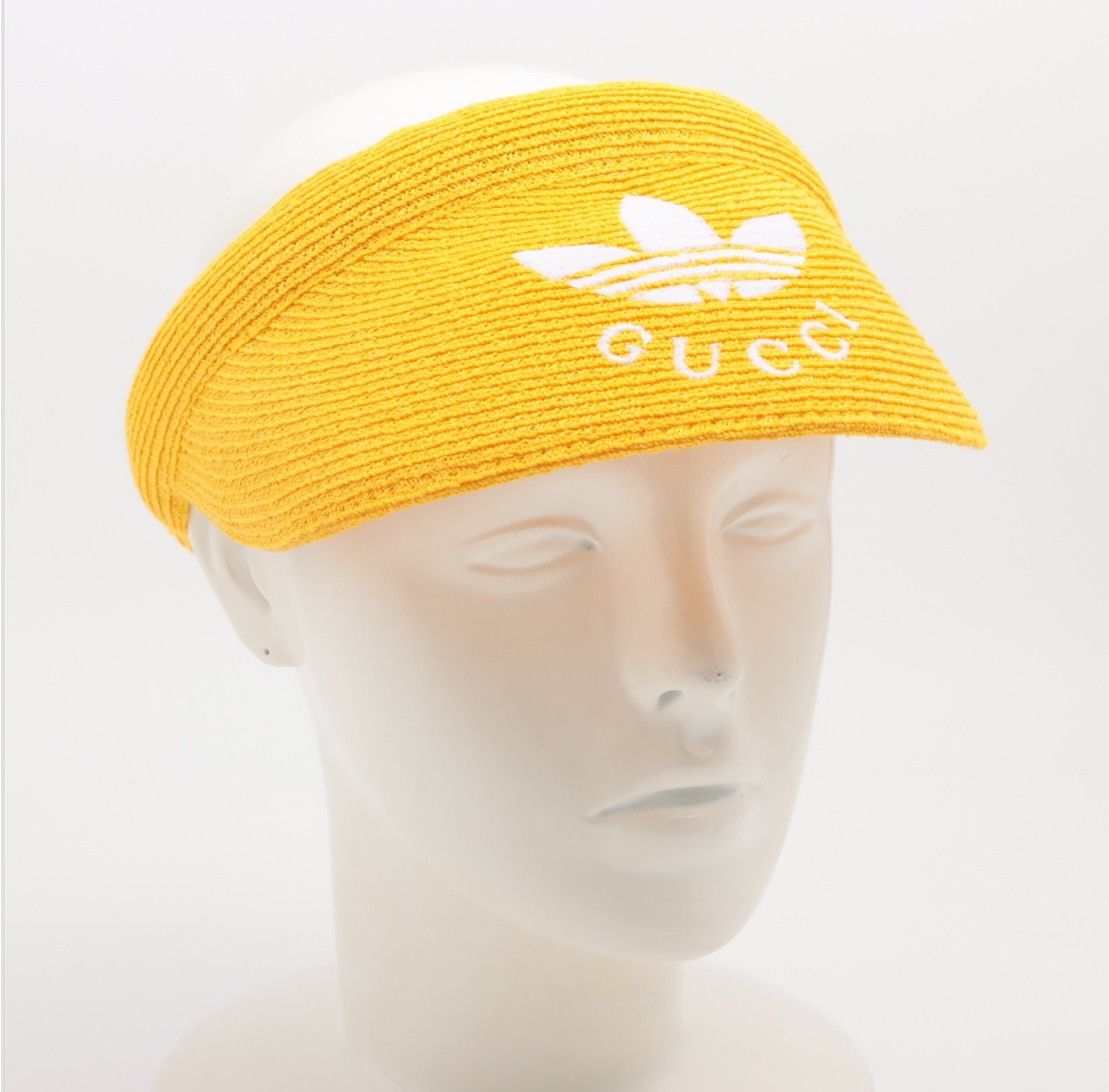 Gucci x Adidas 2022 Yellow straw visor