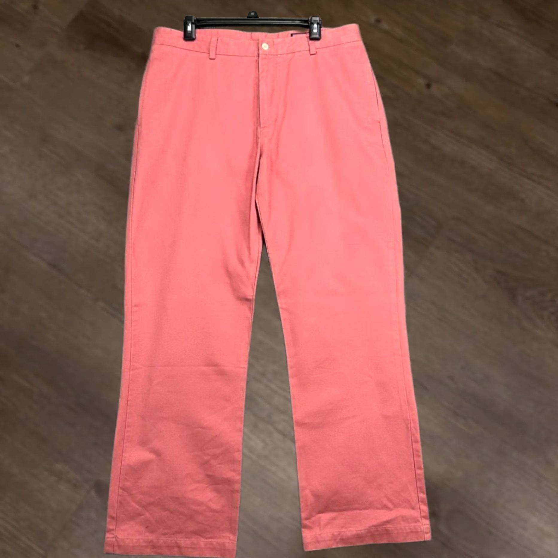 Vineyard Vines Vineyard Vines Pants Mens 35X30 Pink Khaki Chino Cotton Pockets Outdoors Size US 35 - 1 Thumbnail