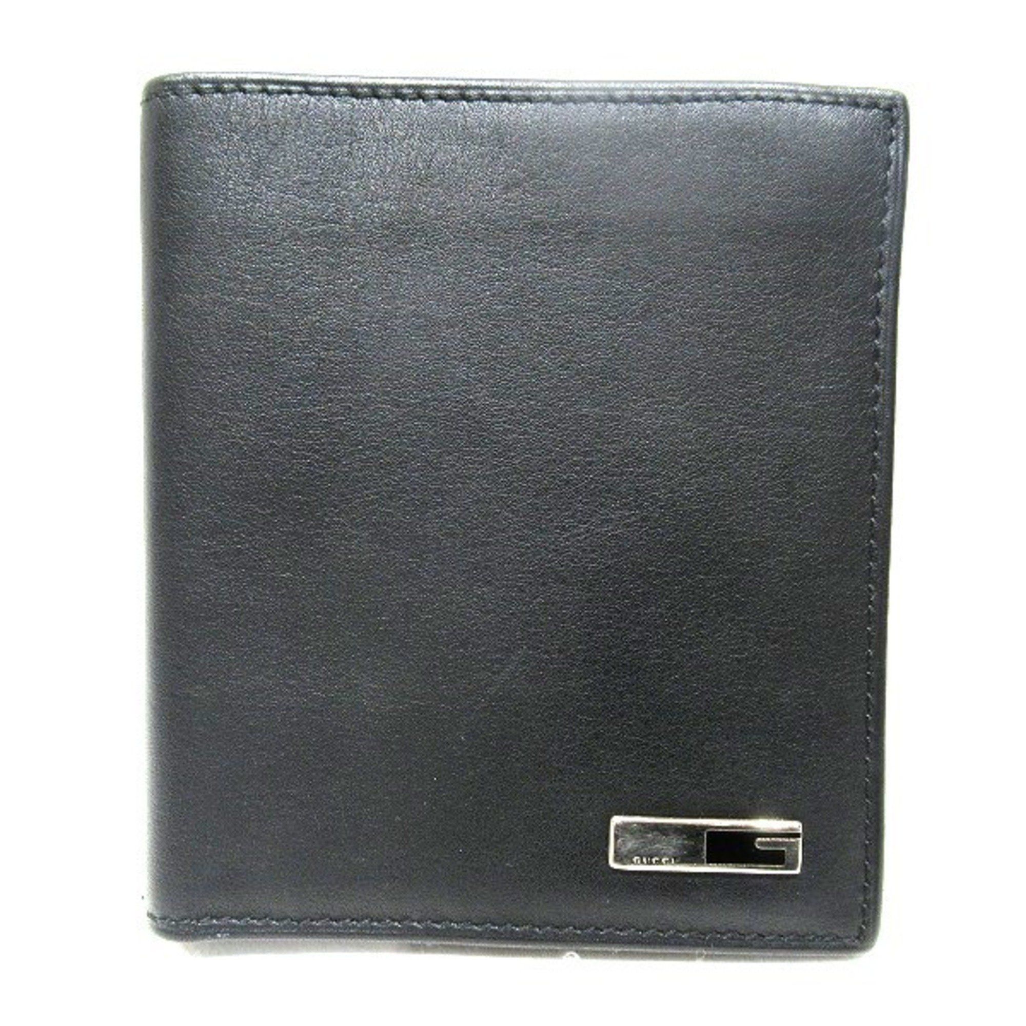 image of Gucci Leather Black 28995 Wallet Billfold Men's