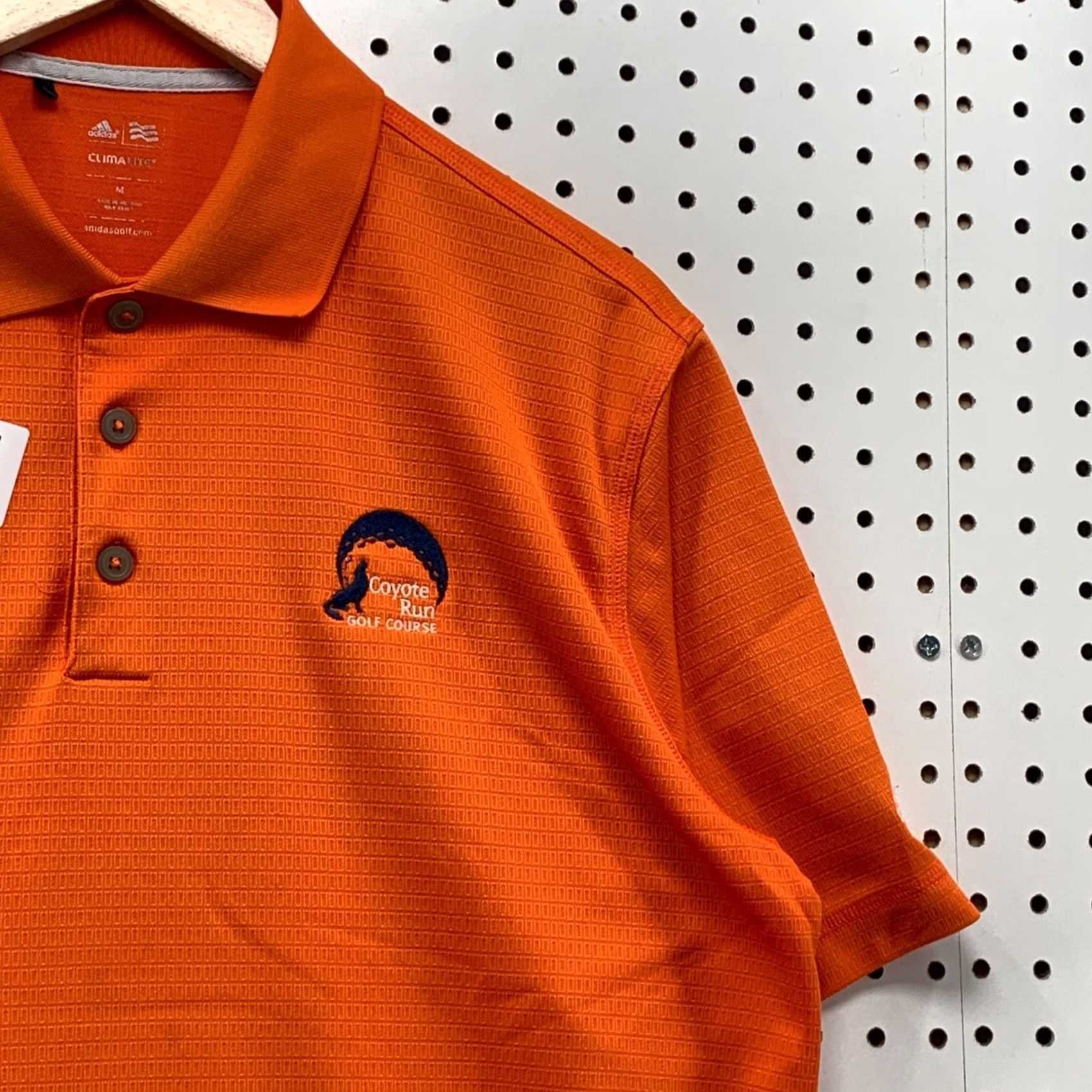Adidas Adidas Climalite Polo Shirt Orange Mens Medium Golf 22x29 Coyote Run Course Size US M / EU 48-50 / 2 - 7 Thumbnail