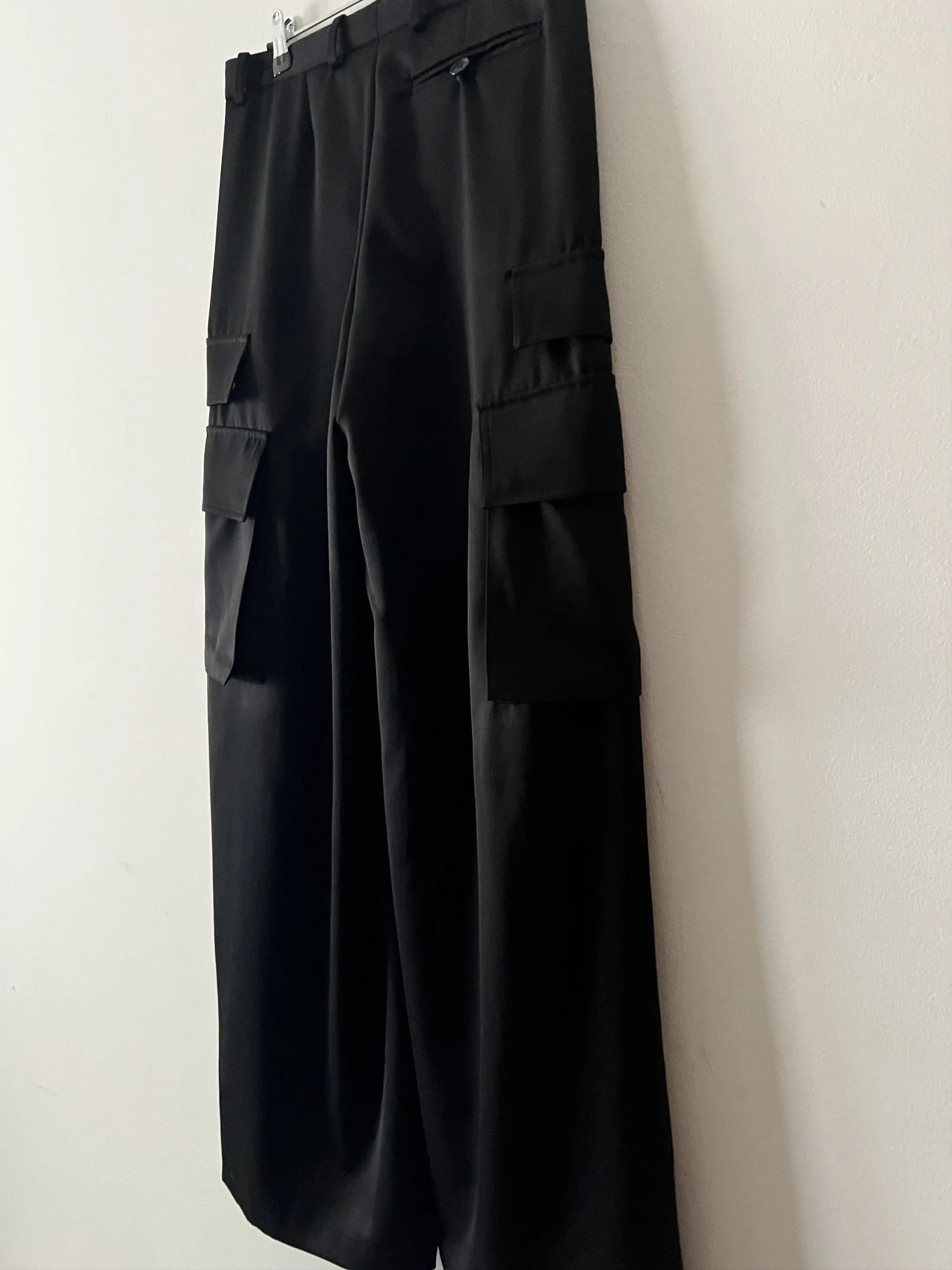 Versace Virgin Wool Cargo Pants Palazzo Design Size 26" / US 2 / IT 38 - 7 Thumbnail