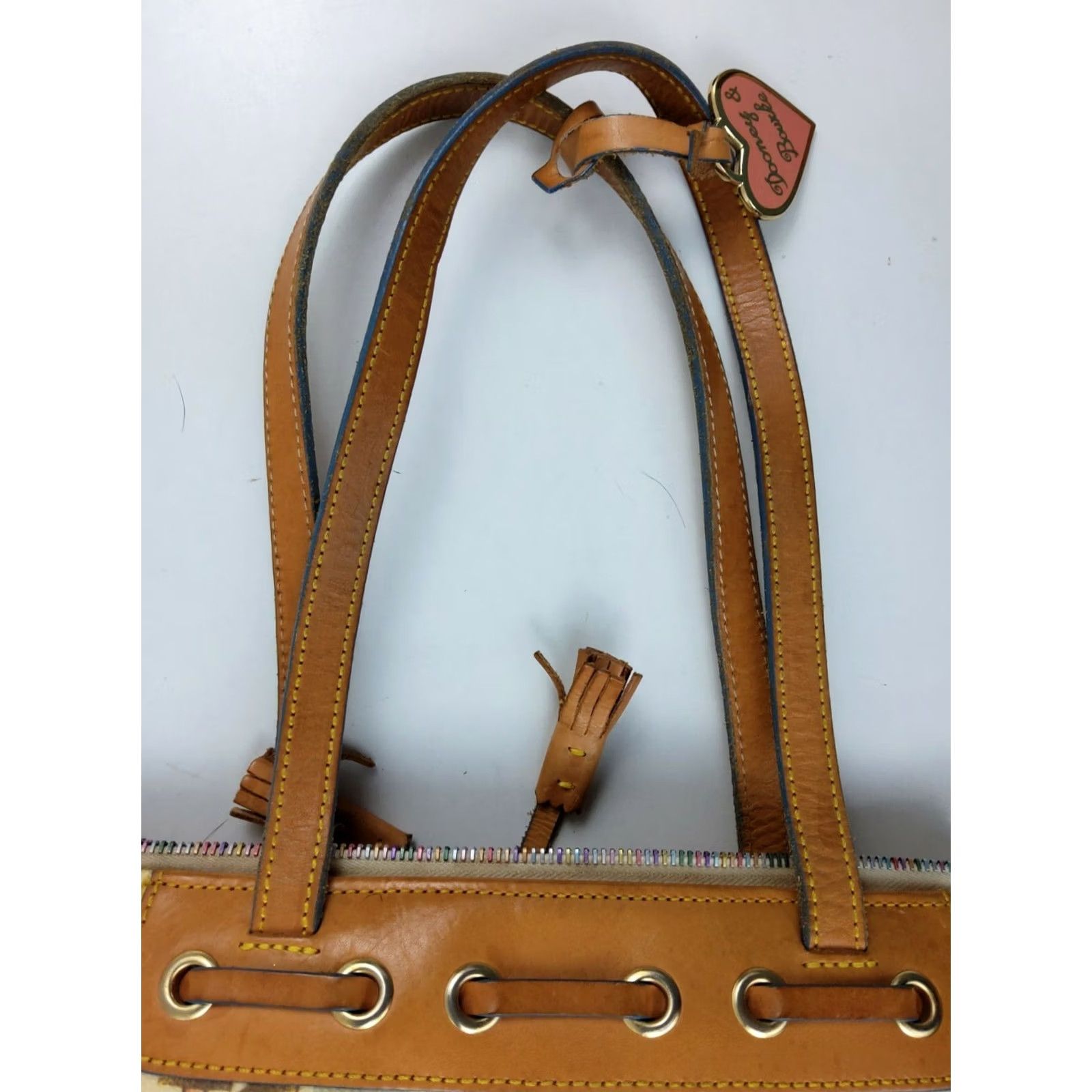 Dooney & Bourke Dooney & Bourke Coated Rainbow Doodle Graffiti Handbag Purse Tote Bag Womens Medium Multicolor Graffiti Dooney & Bourke Tote Bag Size M / US 6-8 / IT 42-44 - 6 Thumbnail
