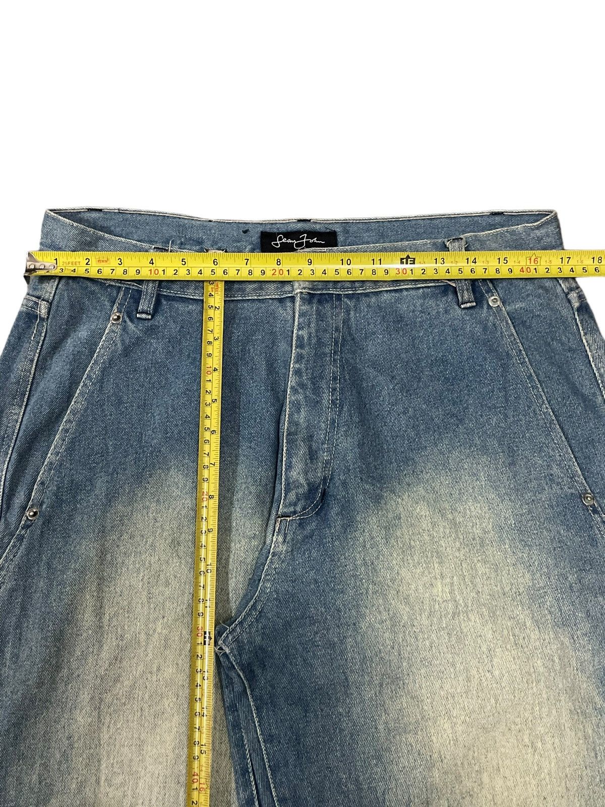 Sean John Vintage Y2K Sean John Distressed Mud Wash Baggy Barrel Jeans Size US 34 / EU 50 - 21 Thumbnail