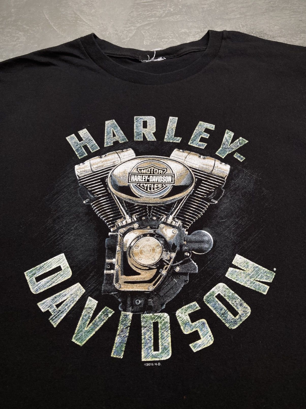 Harley Davidson × Vintage Harley Davidson Denton County Texas Motor Head Size US XL / EU 56 / 4 - 5 Thumbnail