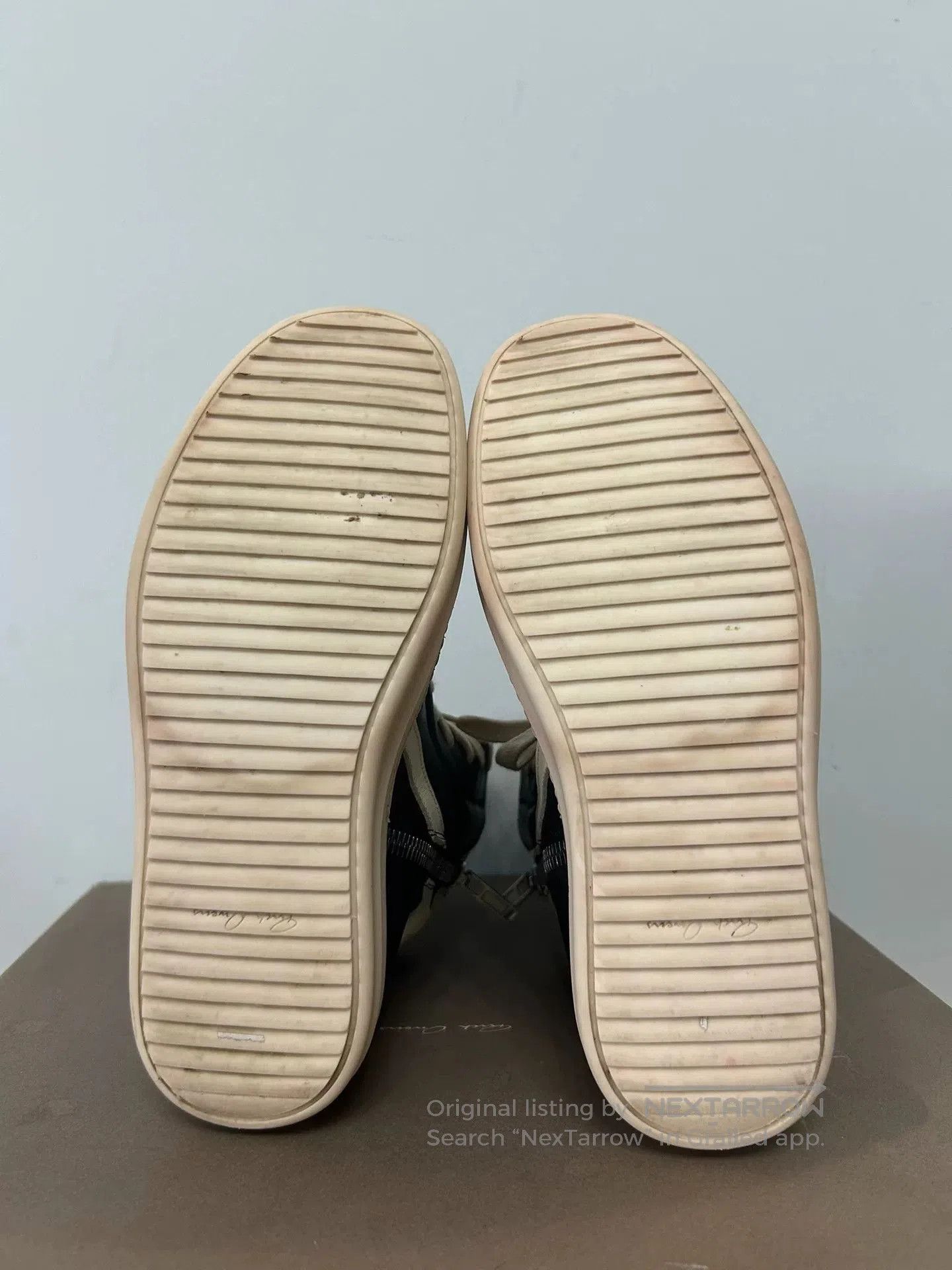Rick Owens rick owens black and cream high. Size US 7.5 / EU 40-41 - 5 Thumbnail
