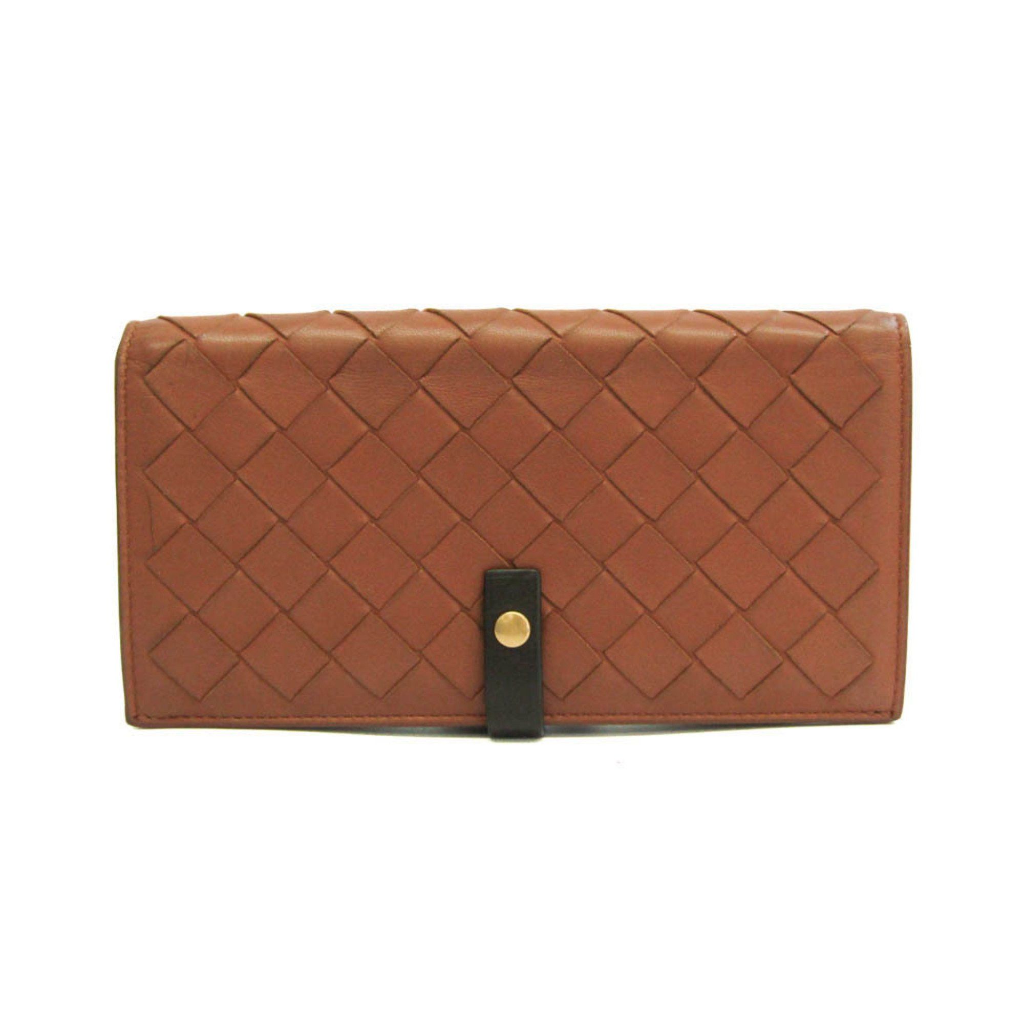 Bottega Veneta Intrecciato Brown Leather Wallet (Pre-Owned) Size ONE SIZE - 1 Thumbnail