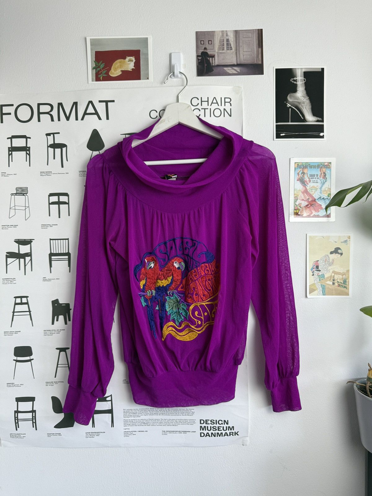 Jean Paul Gaultier Vintage 90s Jean Paul Gaultier solei parrot mesh top M JPG Size M / US 6-8 / IT 42-44 - 1 Thumbnail