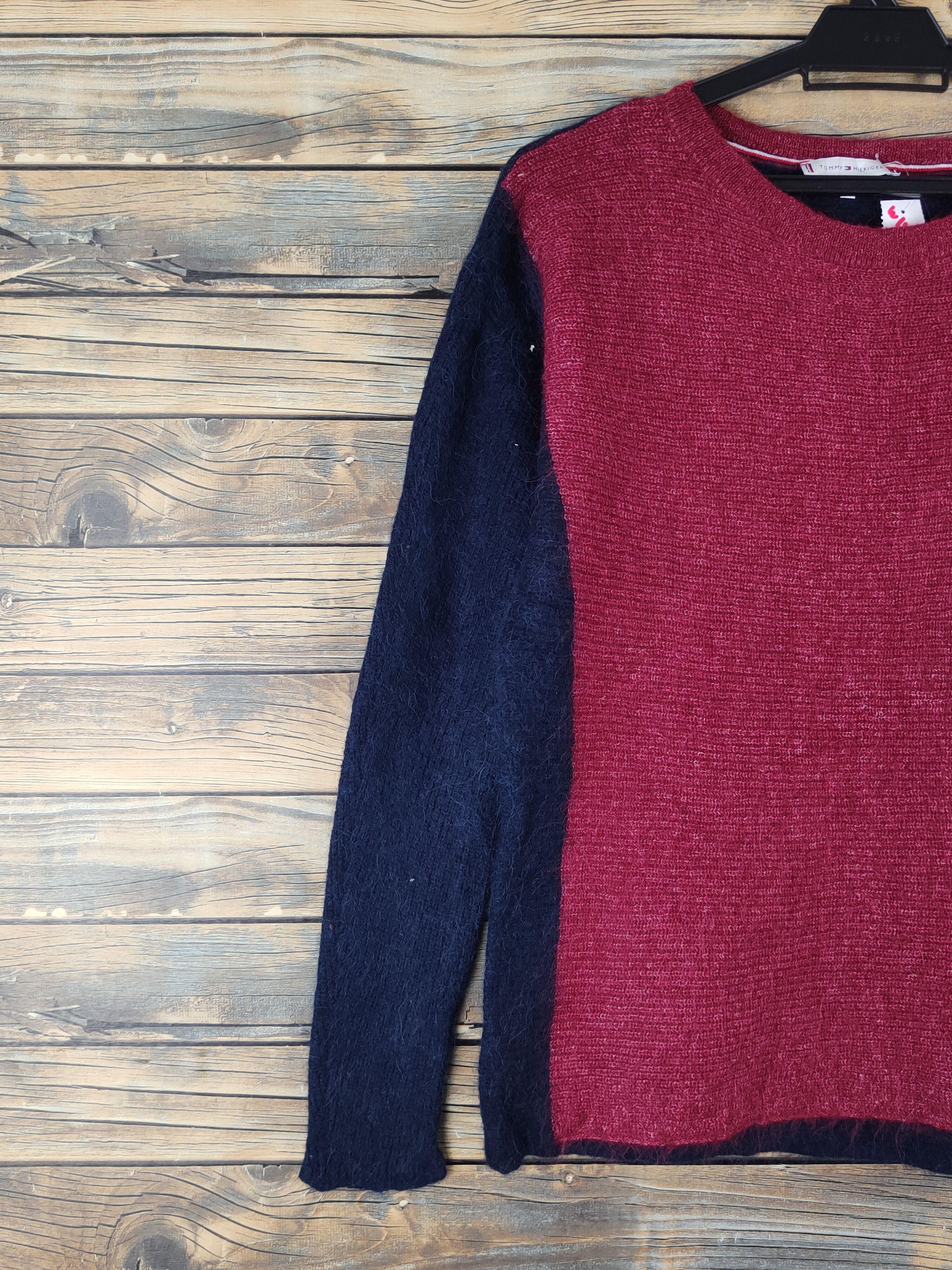 Homespun Knitwear × Tommy Hilfiger × Vintage Tommy Hilfiger Red Navy Knitwear Sweatshirts #W1450 Size US S / EU 44-46 / 1 - 3 Thumbnail