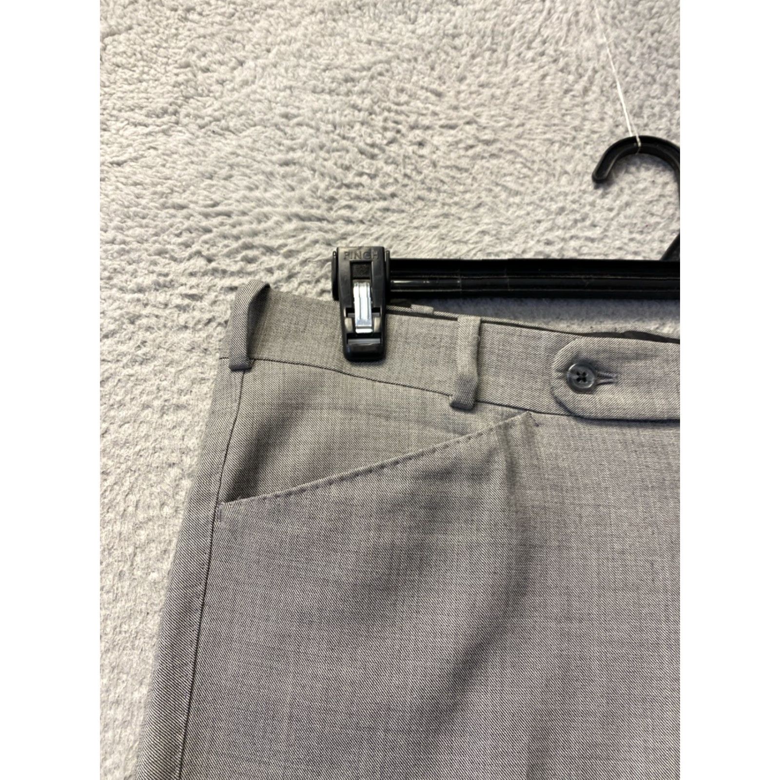 Vintage Tom James Executive Collection Dress Pants Men 38x30 Gray Wool / 0403 Beltless? Size US 38 / EU 54 - 4 Thumbnail