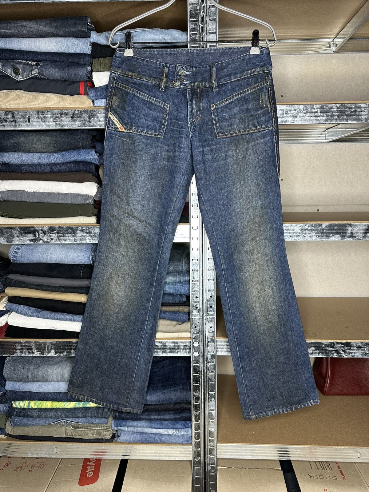 Diesel Diesel Hush Vintage Jeans Size 28 Distressed Flared Bootcut Size 28" / US 6 / IT 42 - 1 Thumbnail