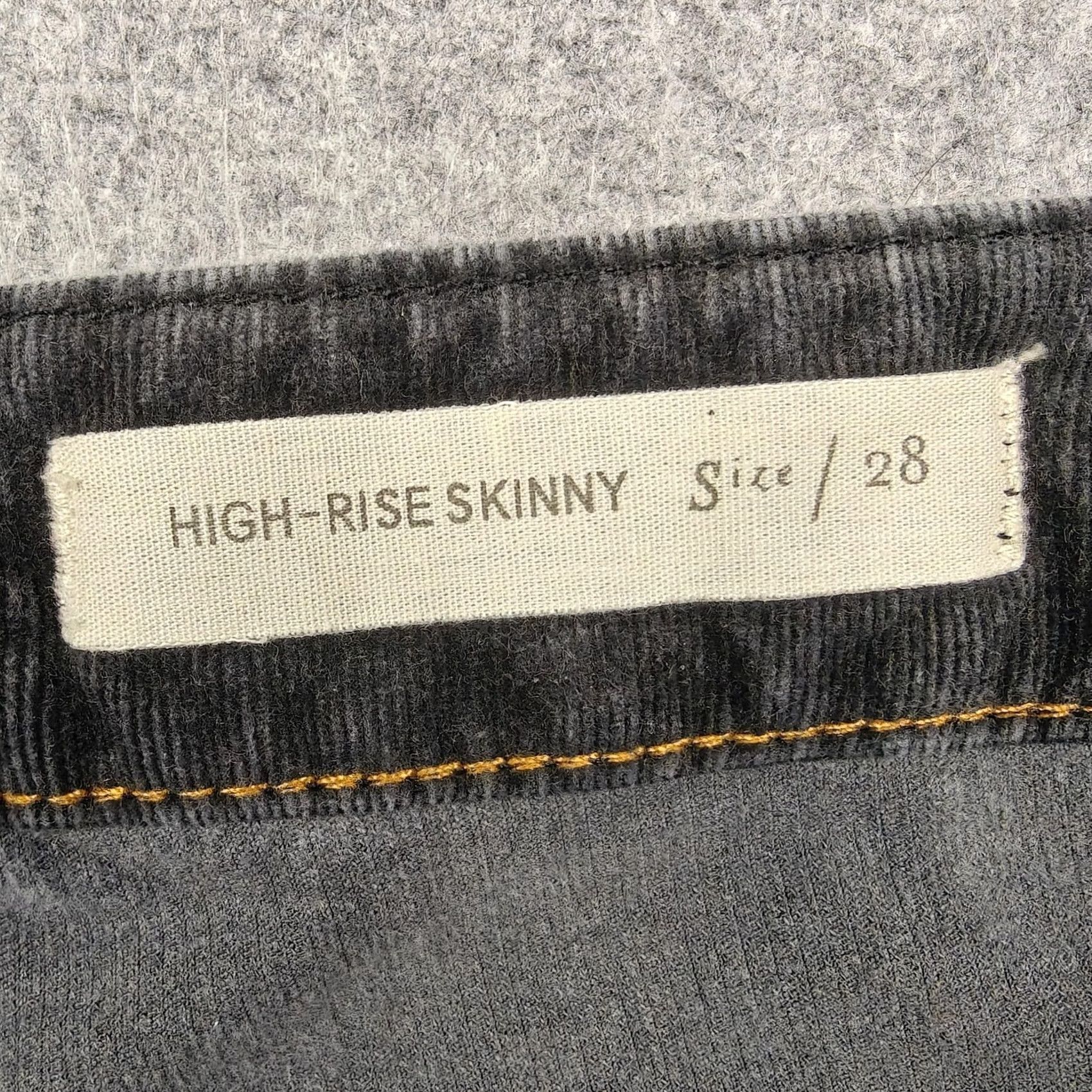 Vintage Pilcro And The Letterpress Pants Womens Gray Corduroy Jegging 28 Size 28" / US 6 / IT 42 - 5 Thumbnail