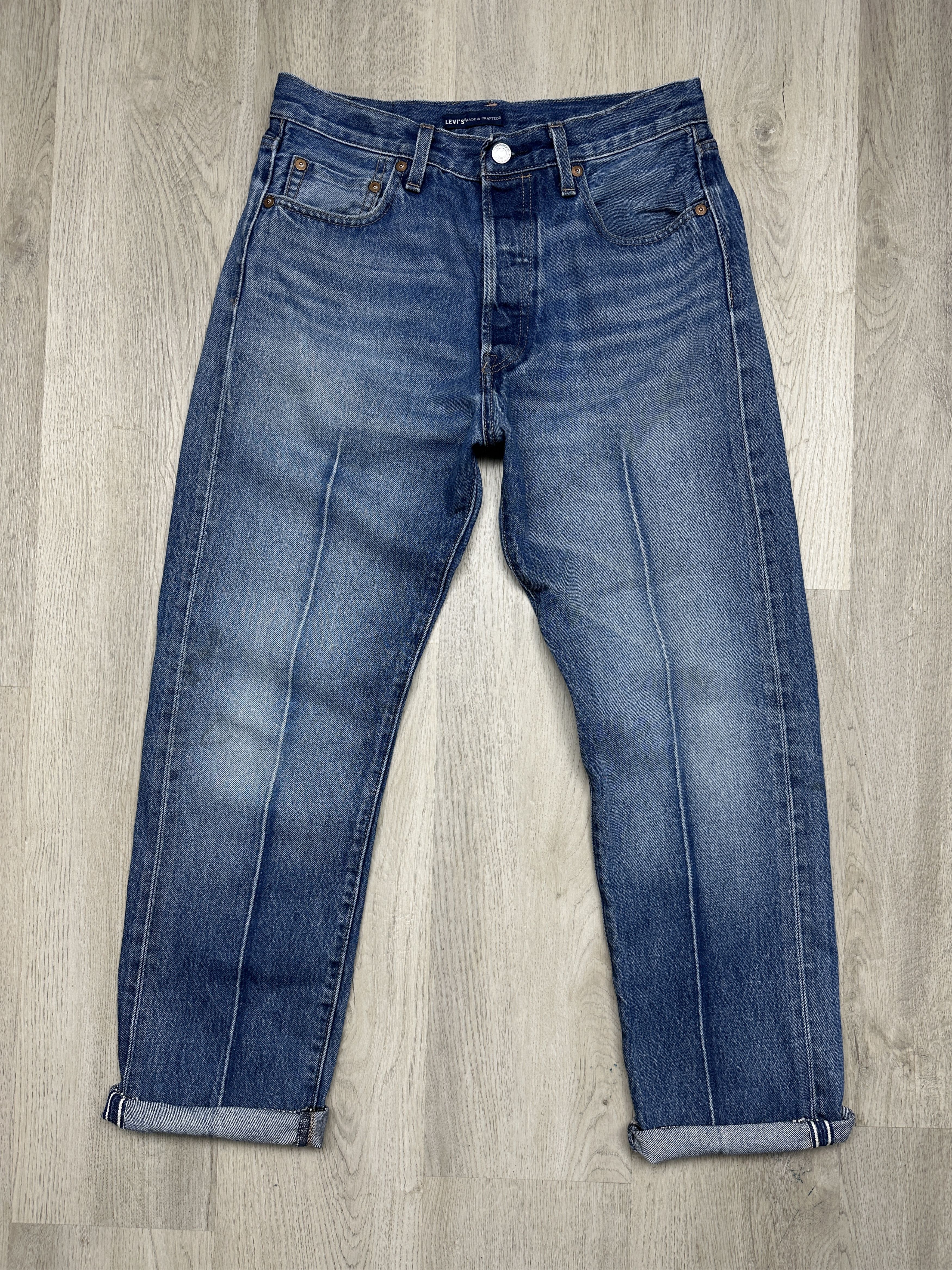 Levi's Levi's 512 Made & Crafted Mens Salvage Denim Pants Jeans Size US 30 / EU 46 - 6 Thumbnail