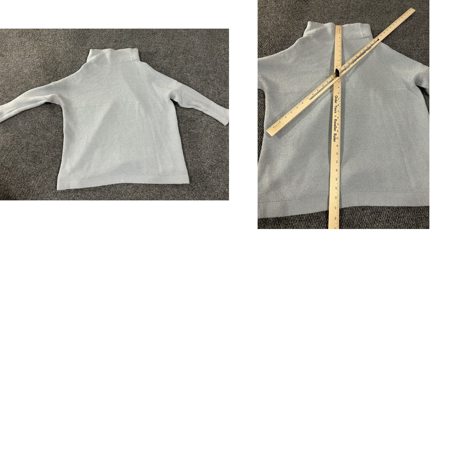 Free People Free People Sweater Shirt Women Small Blue Knit Pullover Mock Neck Ribbed Cuffs Casual Modern Designer Cotton Nylon Regular Size S Blues Size S / US 4 / IT 40 - 8 Thumbnail