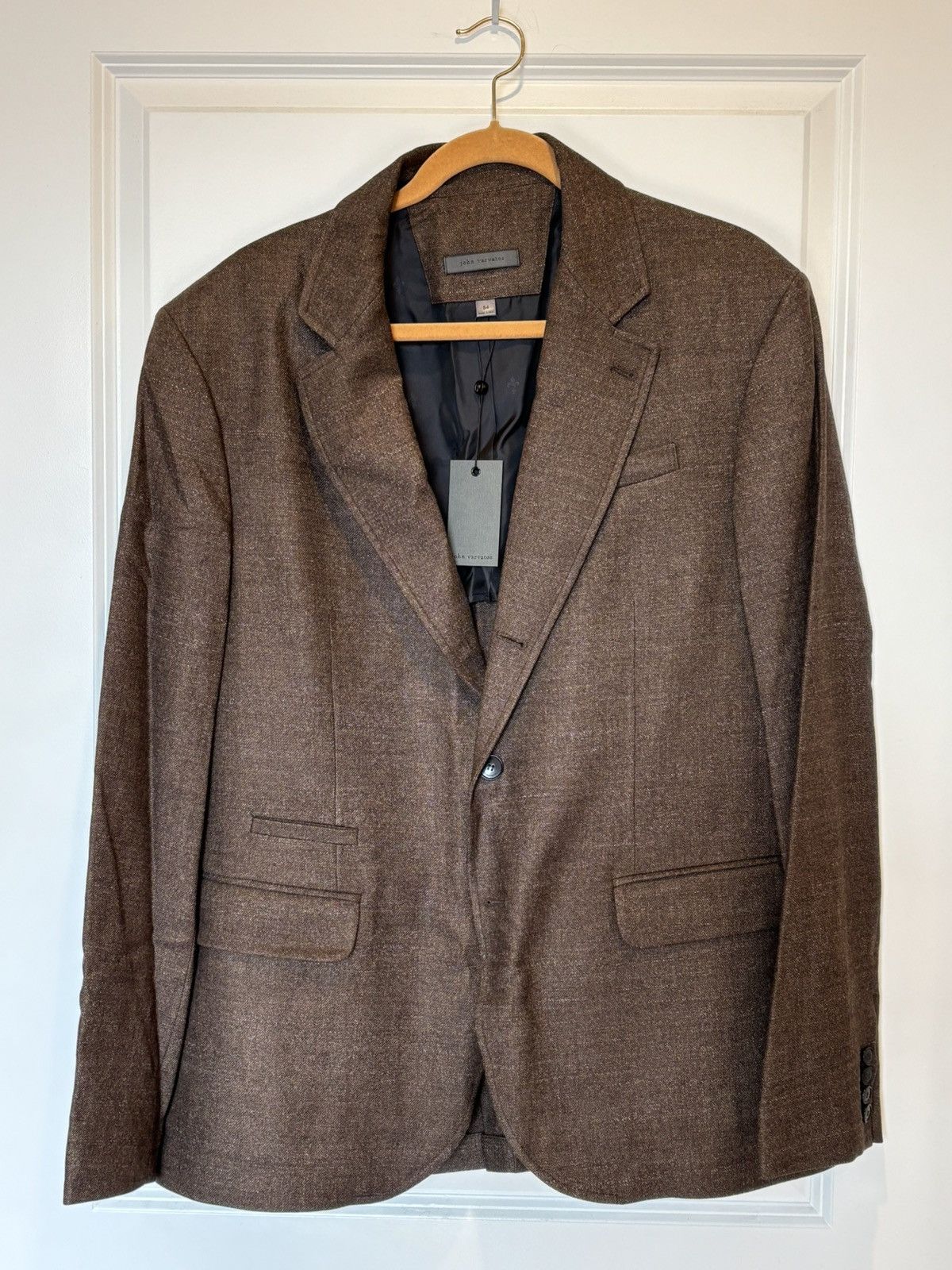 John Varvatos $1298 NWT John Varvatos Rind Jacket Men's Brown 54 EU 44 US Size 44R - 1 Thumbnail