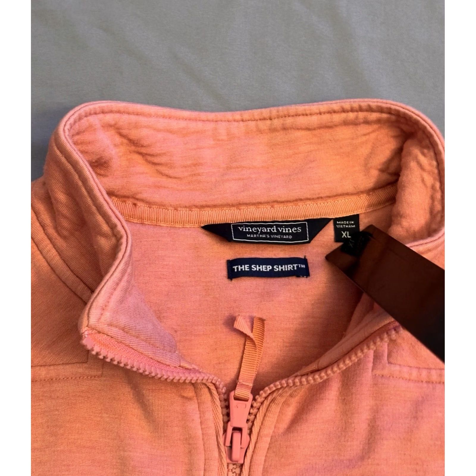 Vineyard Vines Vineyard Vines The Shep Shirt Pink Quarter Zip Fleece Women's XL Thumbholes Shirt Size XL / US 12-14 / IT 48-50 - 3 Thumbnail