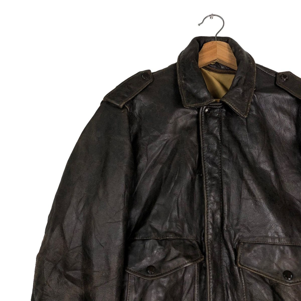 Schott 🔥VINTAGE 70’s SCHOTT MADE IN USA A2 LEATHER JACKET IDEAL Size US M / EU 48-50 / 2 - 4 Thumbnail
