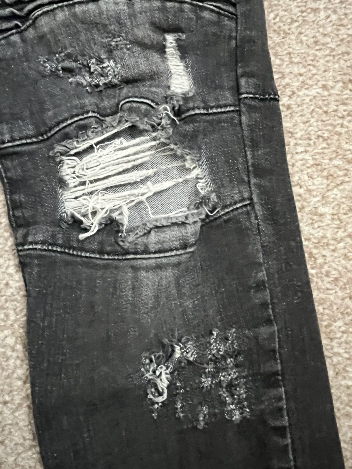 Balmain Balmain black biker jeans size 31 Size US 31 - 2 Thumbnail