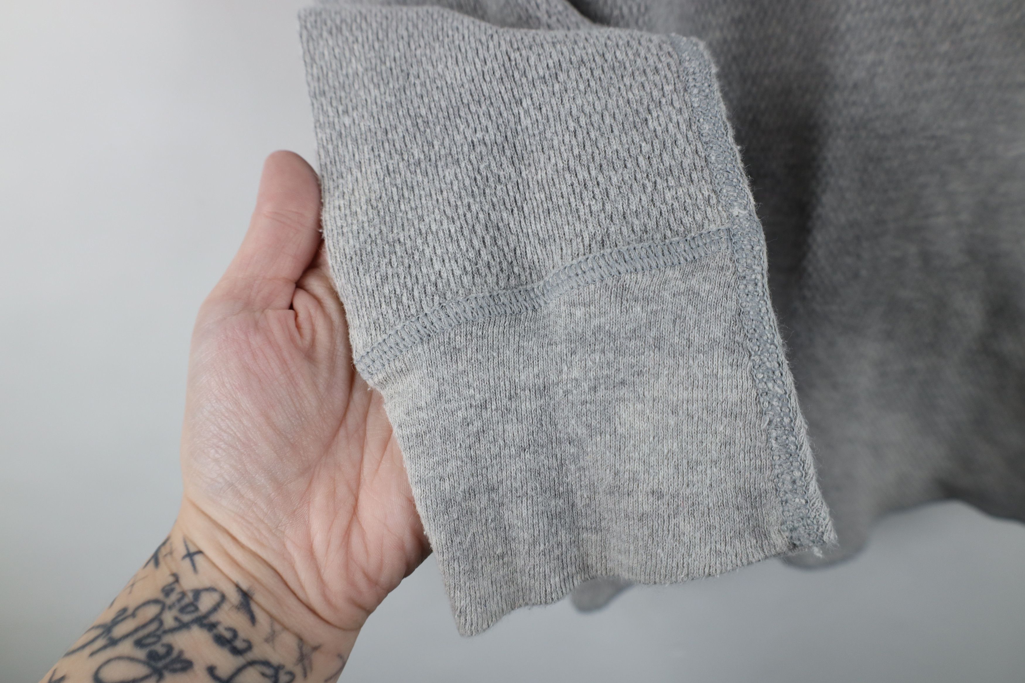 Vintage Vintage 90s Streetwear Thermal Waffle Knit T-Shirt Gray USA Size US XL / EU 56 / 4 - 8 Thumbnail
