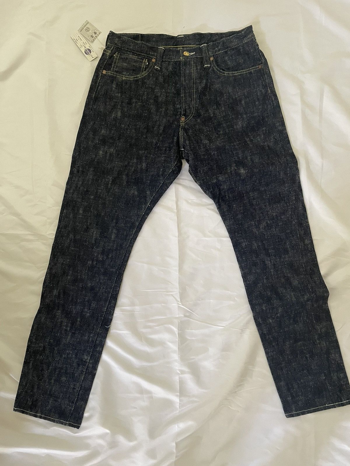 Samurai Jeans Samurai S140SXJ-GRK Shinsengumi 18oz Makoto Selvedge Denim Size US 34 / EU 50 - 4 Thumbnail