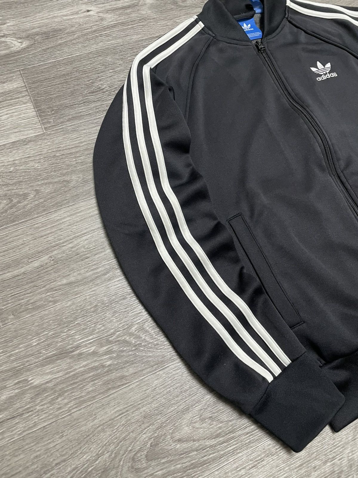 Adidas Adidas Fire Bird Black 3-Stipe Track Jacket Bomber Y2K Size US S / EU 44-46 / 1 - 5 Thumbnail