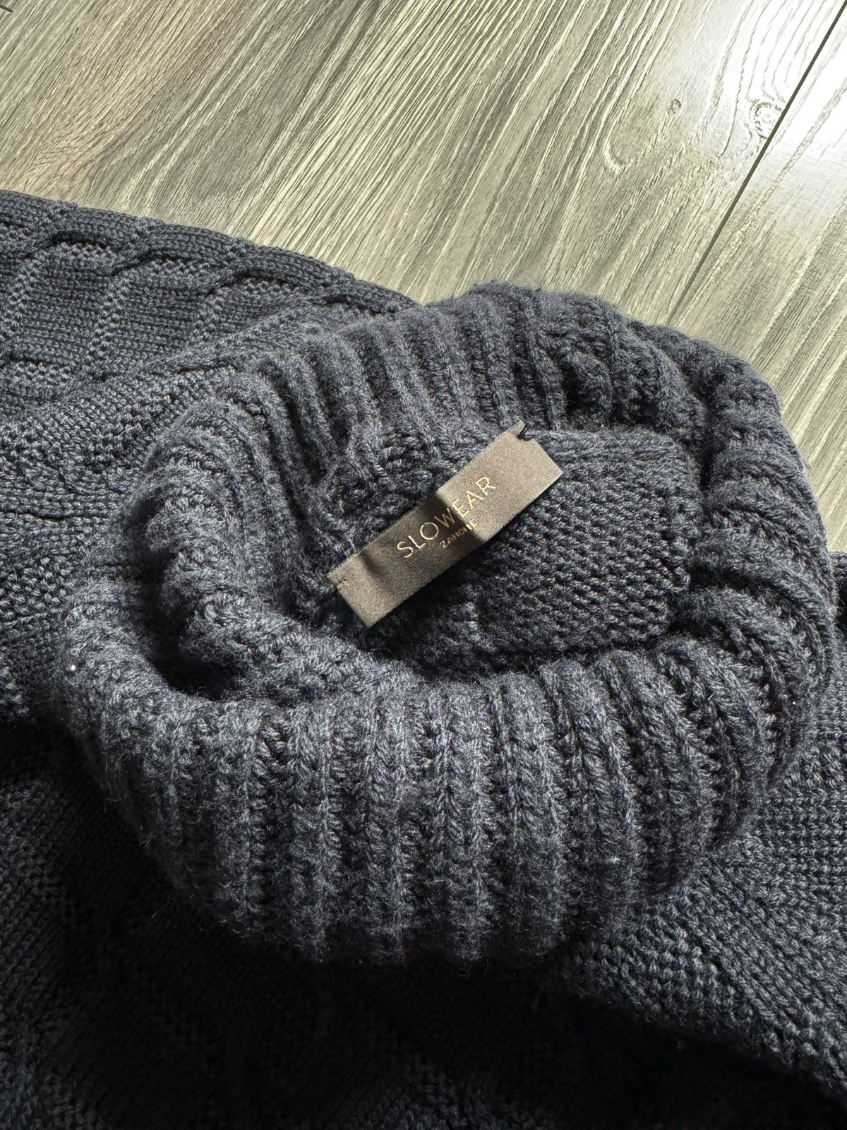 Zanone Zanone Slowear cable-knit turtleneck sweater RRP €478 Size US S / EU 44-46 / 1 - 7 Thumbnail