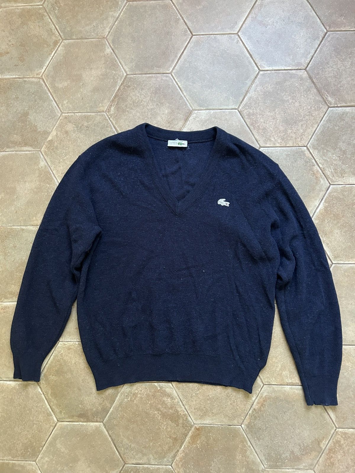 Japanese Brand × Lacoste VINTAGE LACOSTE KNIT SWEATER RARE wool Size US L / EU 52-54 / 3 - 1 Thumbnail