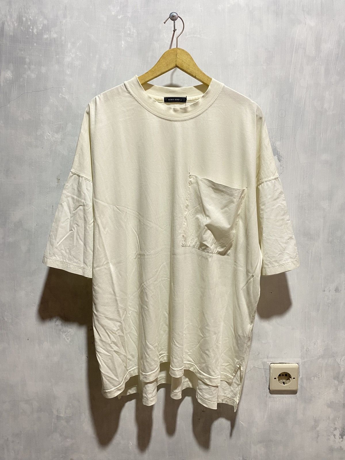 Japanese Brand niko and japanese brand oversize nylon sleeve & pocket tee Size US XXL / EU 58 / 5 - 2 Thumbnail