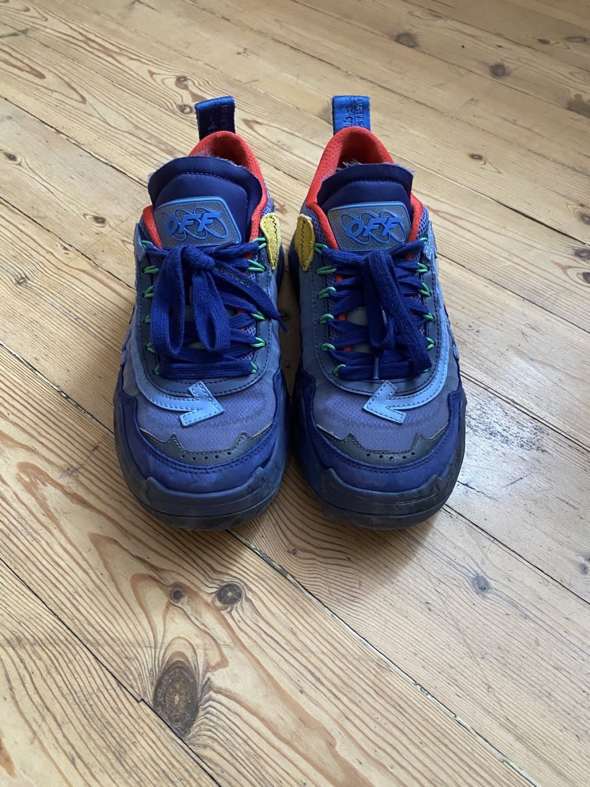 Off-White Off-White ODSY-1000 'Blue Fluo Yellow' Size US 6.5 / EU 39-40 - 3 Thumbnail