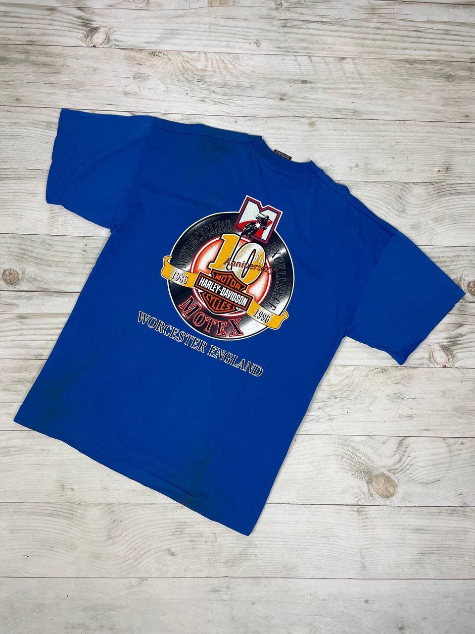 Harley Davidson Vintage Harley Davidson Motorcycles 10Th Anniversary T-Shirt Size US XL / EU 56 / 4 - 14 Thumbnail
