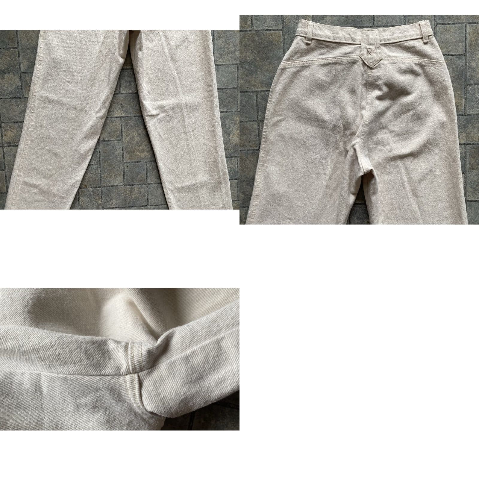 Vintage VINTAGE Thoroughbred Jeans Pants Women 9 White/Cream USA 90s Cowboy Southwestern Regular Size Jeans Womens Size 30" / US 8 / IT 44 - 10 Thumbnail