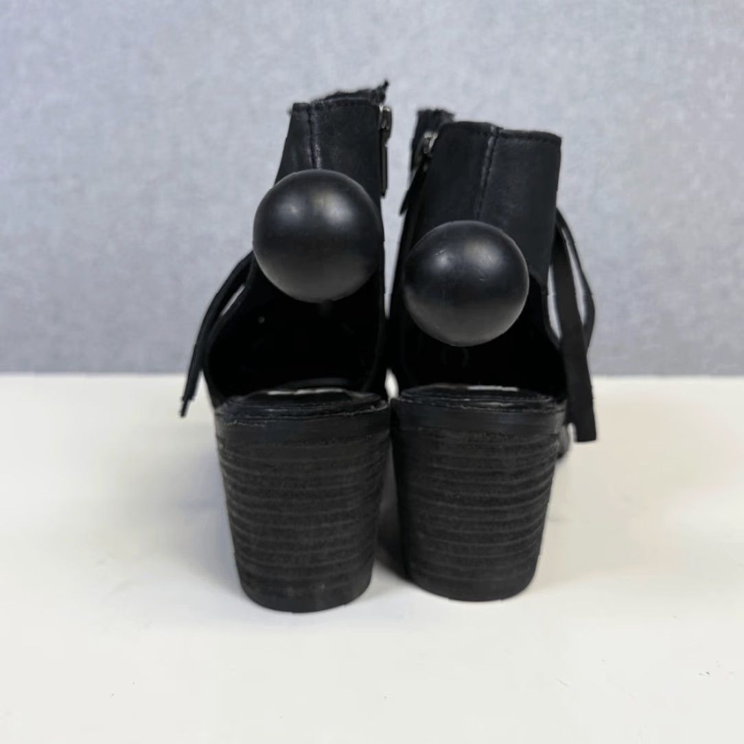 Sam Edelman Sam Edelman Boots Women 10 Open Toe Leather Brocade Caged Heels Black Size US 10 / IT 40 - 4 Thumbnail