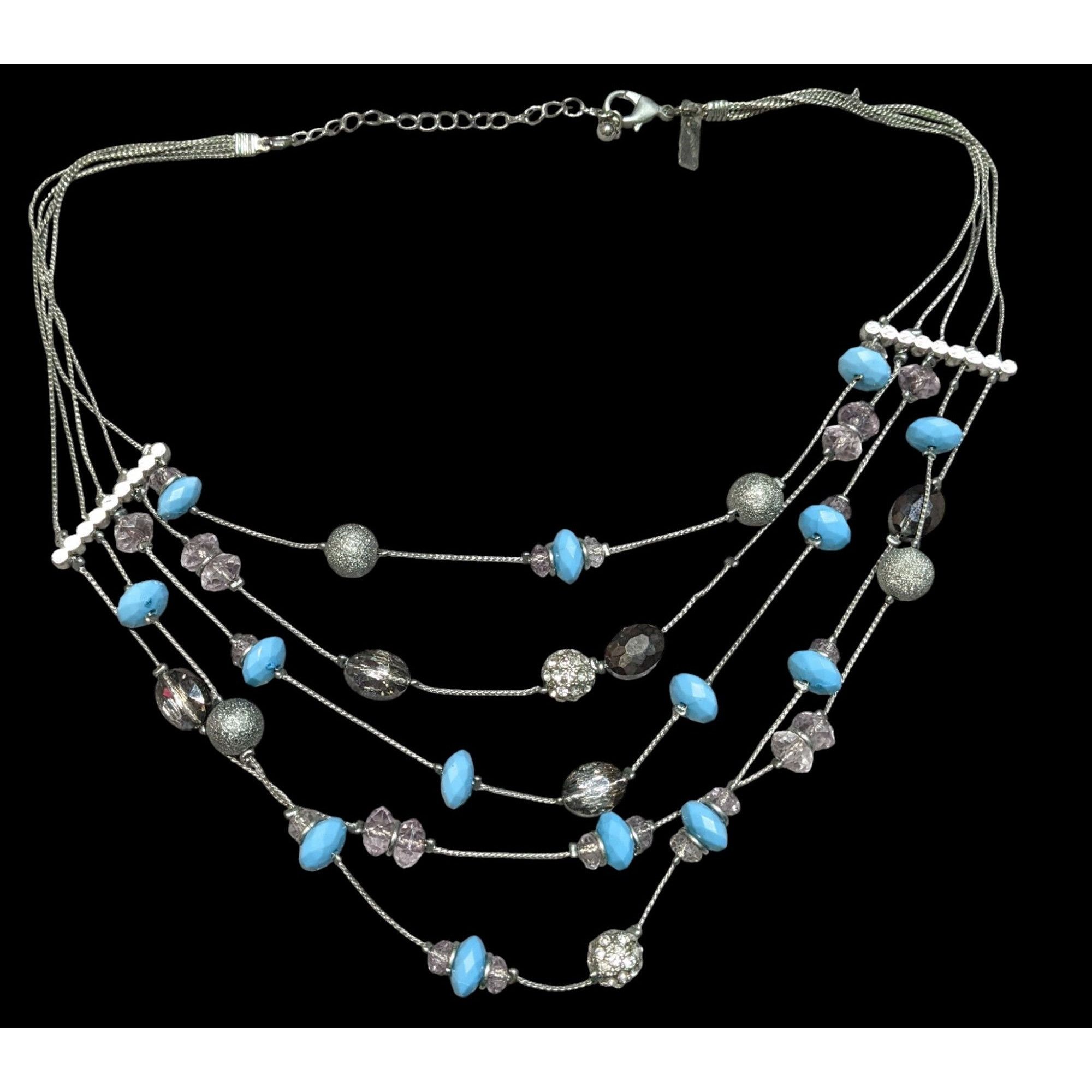 Other INC International Concepts Glam Blue And Silver Tone Layered Size ONE SIZE - 1 Thumbnail