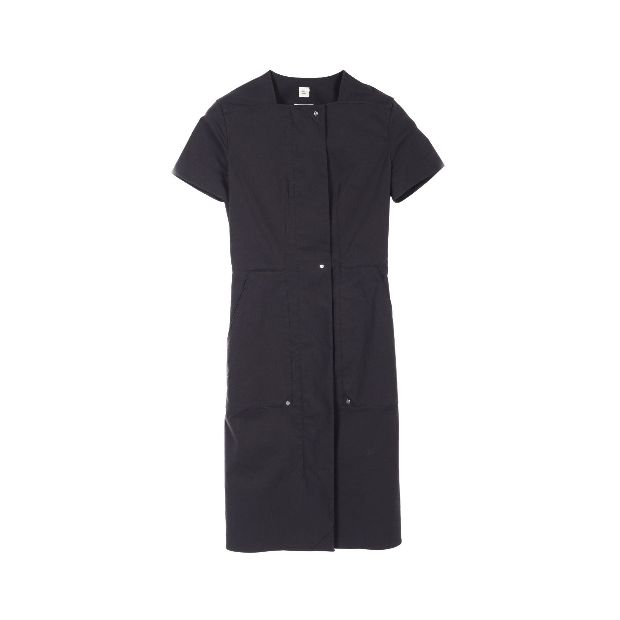 Hermes Hermes One Piece Front Zip Cotton Navy Size ONE SIZE - 1 Thumbnail