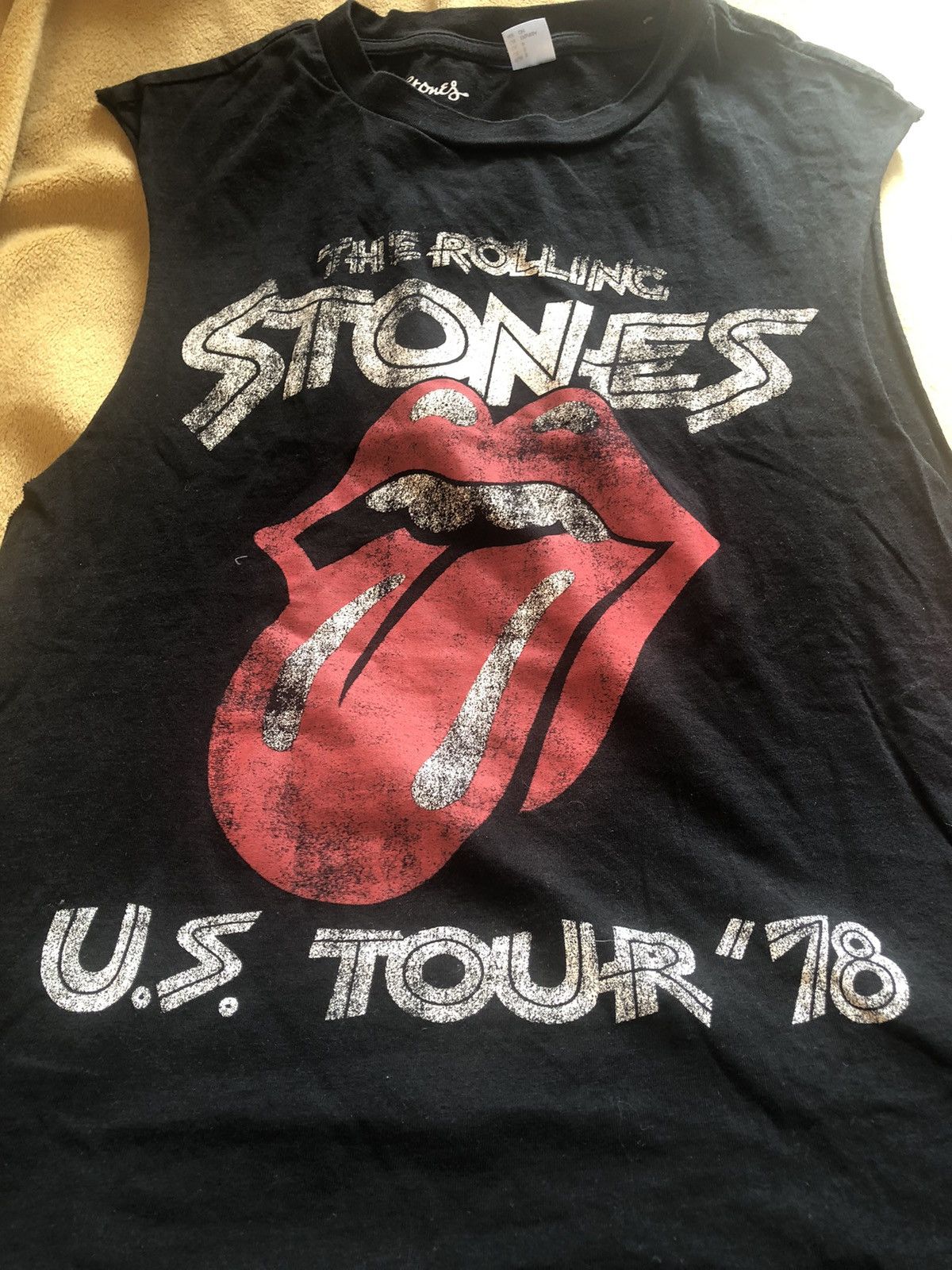 Band Tees × The Rolling Stones ROLLING STONES US TOUR 1978 RARE VINTAGE SLEEVELESS TANK TOP Size US S / EU 44-46 / 1 - 3 Thumbnail