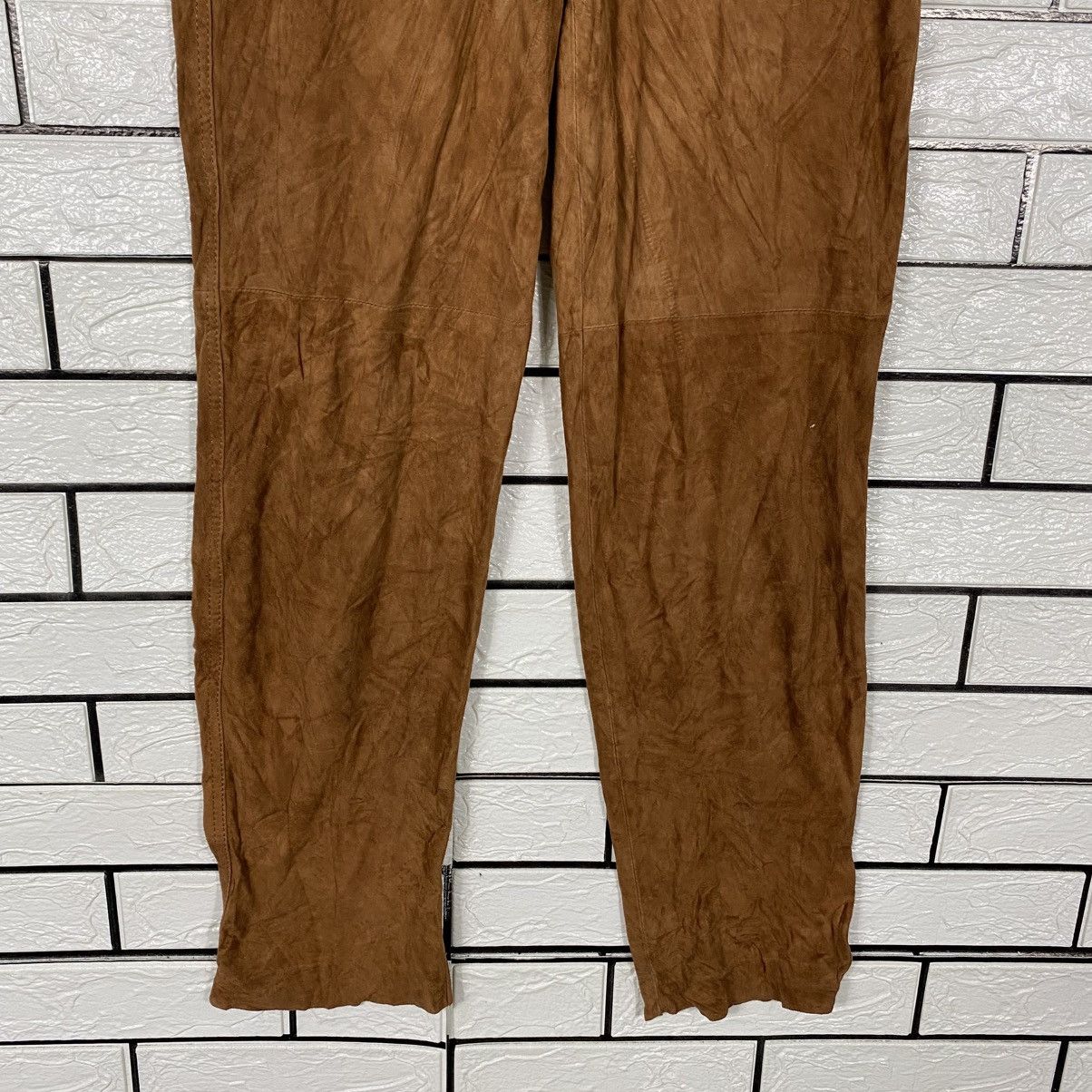 Vera Pelle Denim Intalia in Pelle Leather Biker Pants Pelle Pelle Size US 26 / EU 42 - 6 Thumbnail
