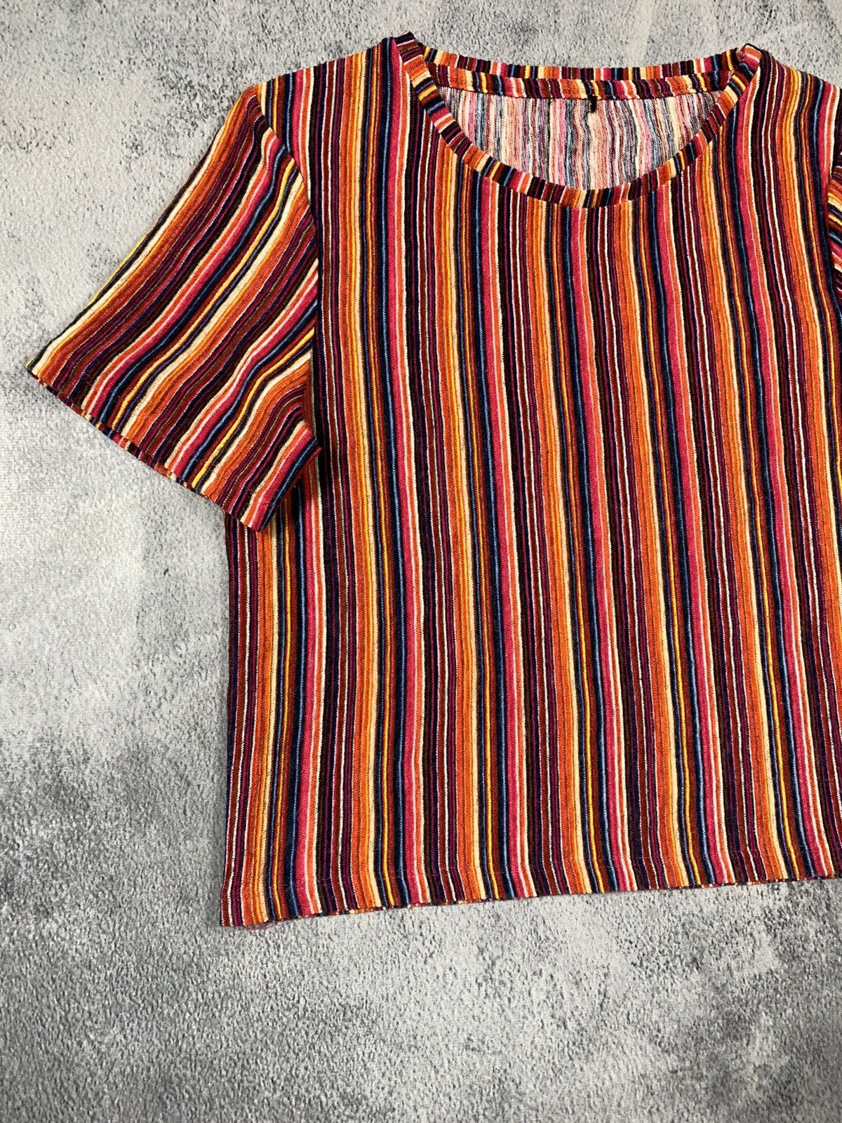 Vintage Vintage Y2K style all over striped tee Japanese size L Size L / US 10 / IT 46 - 2 Thumbnail