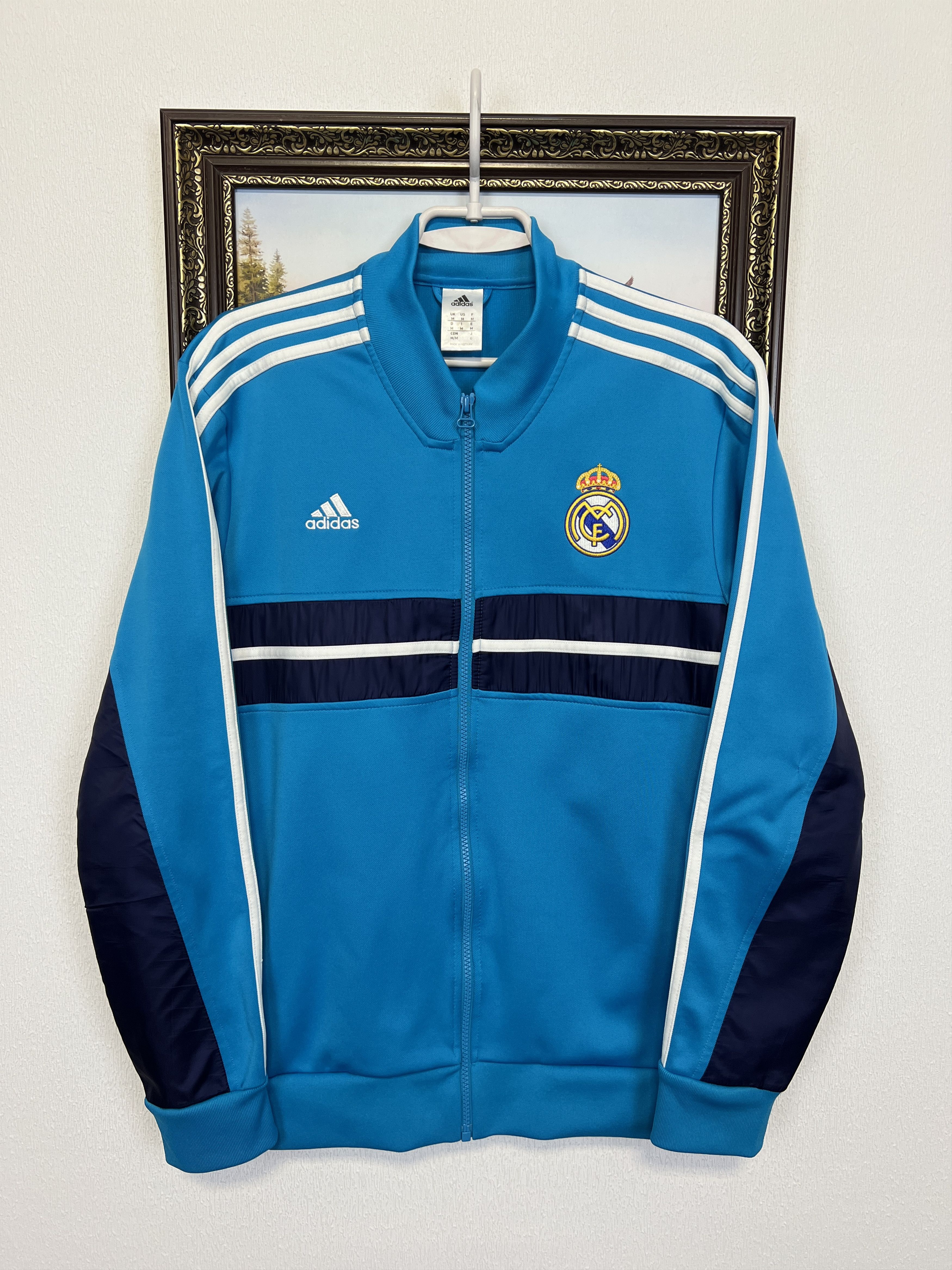 Adidas Vintage Adidas Real Madrid Football Jacket Soccer Track Top Size US M / EU 48-50 / 2 - 1 Thumbnail