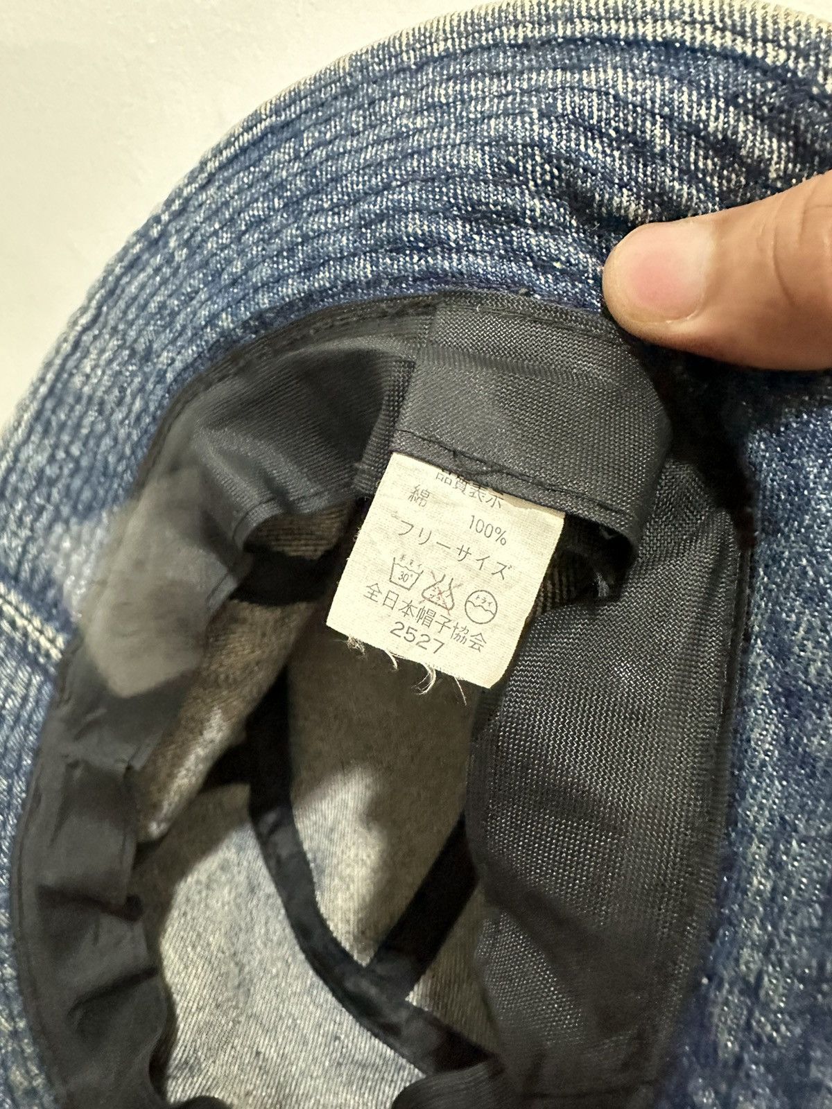 Vintage Distress Pocket Denim Bucket Hat Size ONE SIZE - 6 Thumbnail