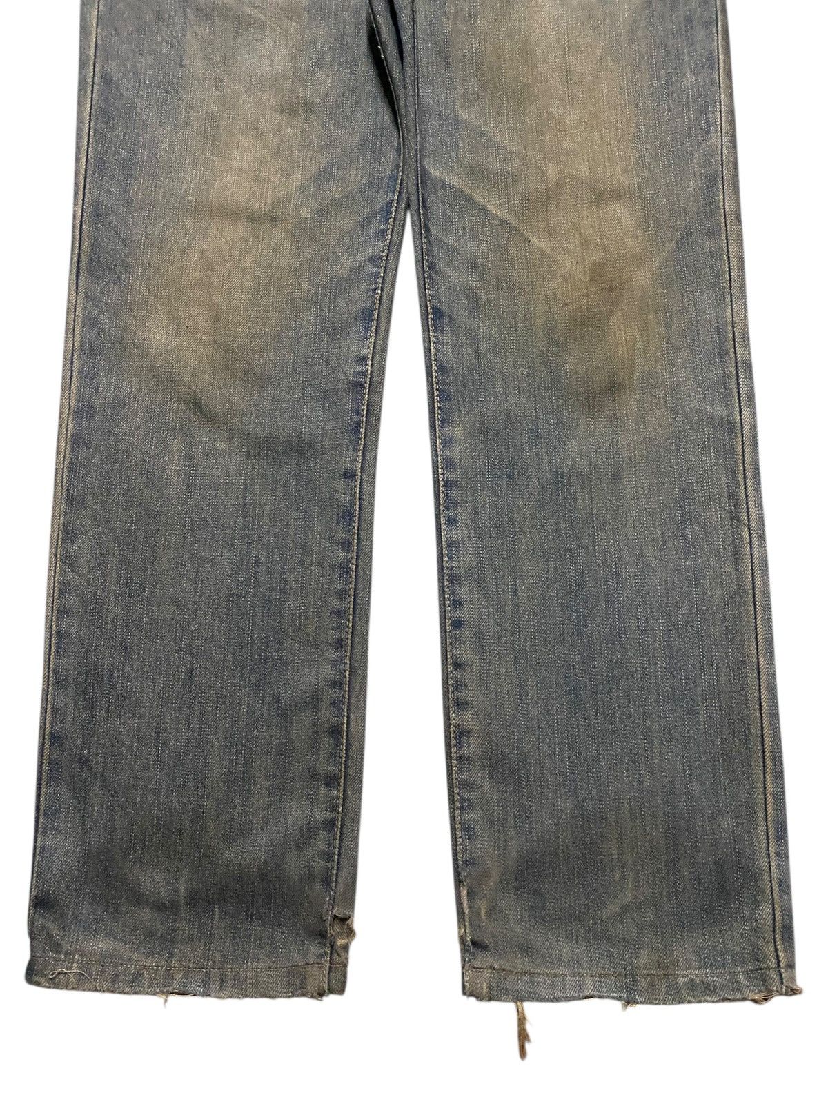 Junya Watanabe Vintage Edwin 403 Mud Wash Distressed Loose Size US 33 - 5 Thumbnail