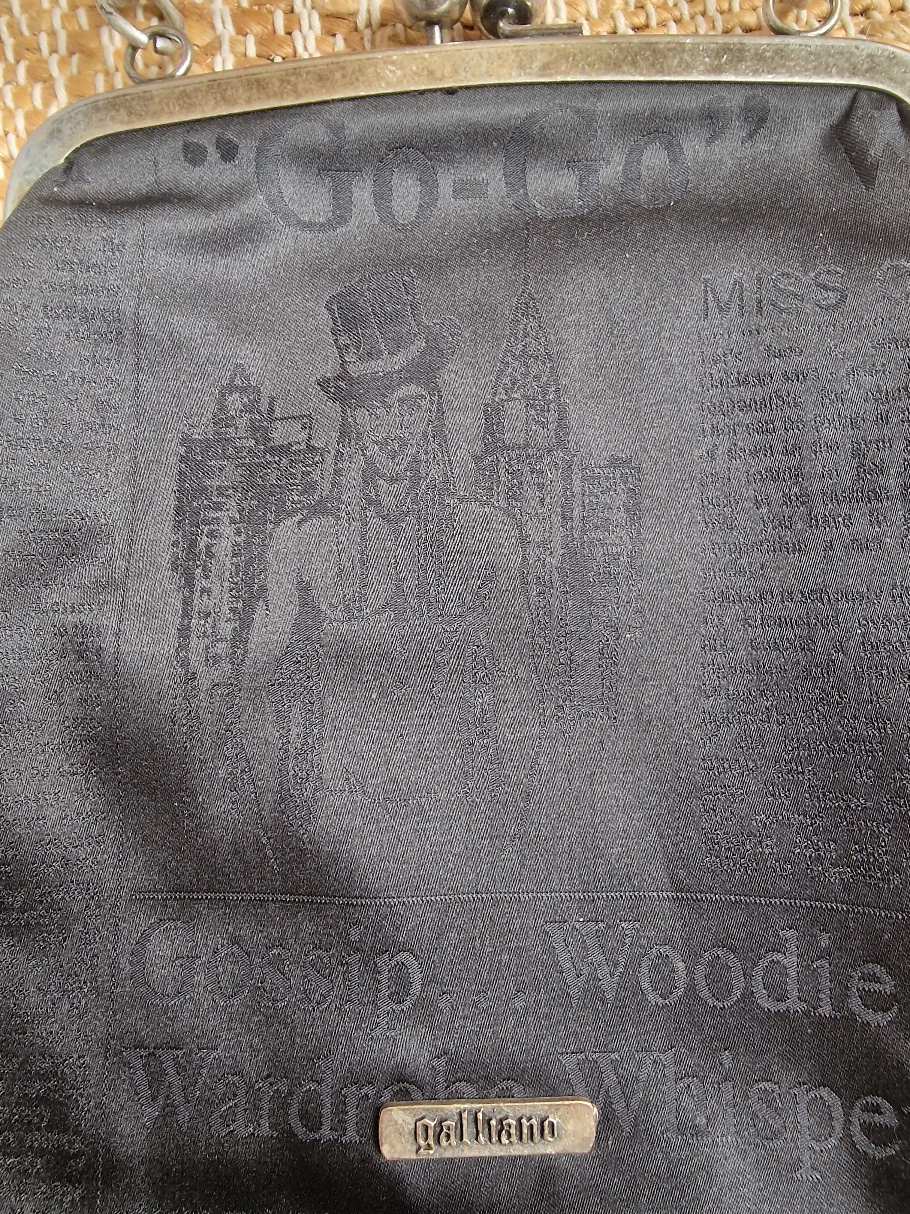 John Galliano John Galliano Gazette Newspaper Crystal Shoulder Hand Bag Size ONE SIZE - 13 Thumbnail