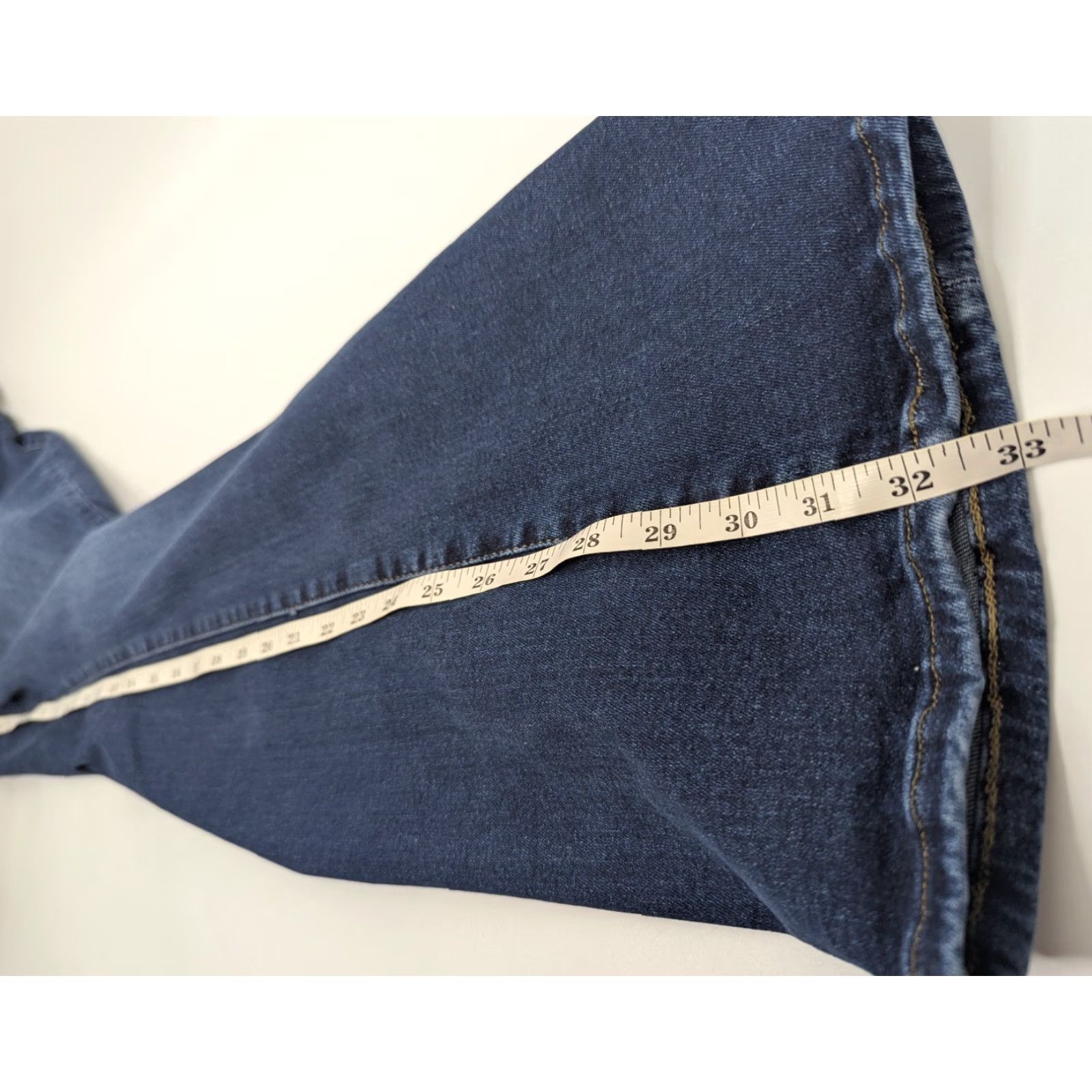 Good American Good American Jeans Flare High Rise Stretch Denim 2XL Womens Wide Leg Blue Shirt? Size 40" / US 18 - 6 Thumbnail