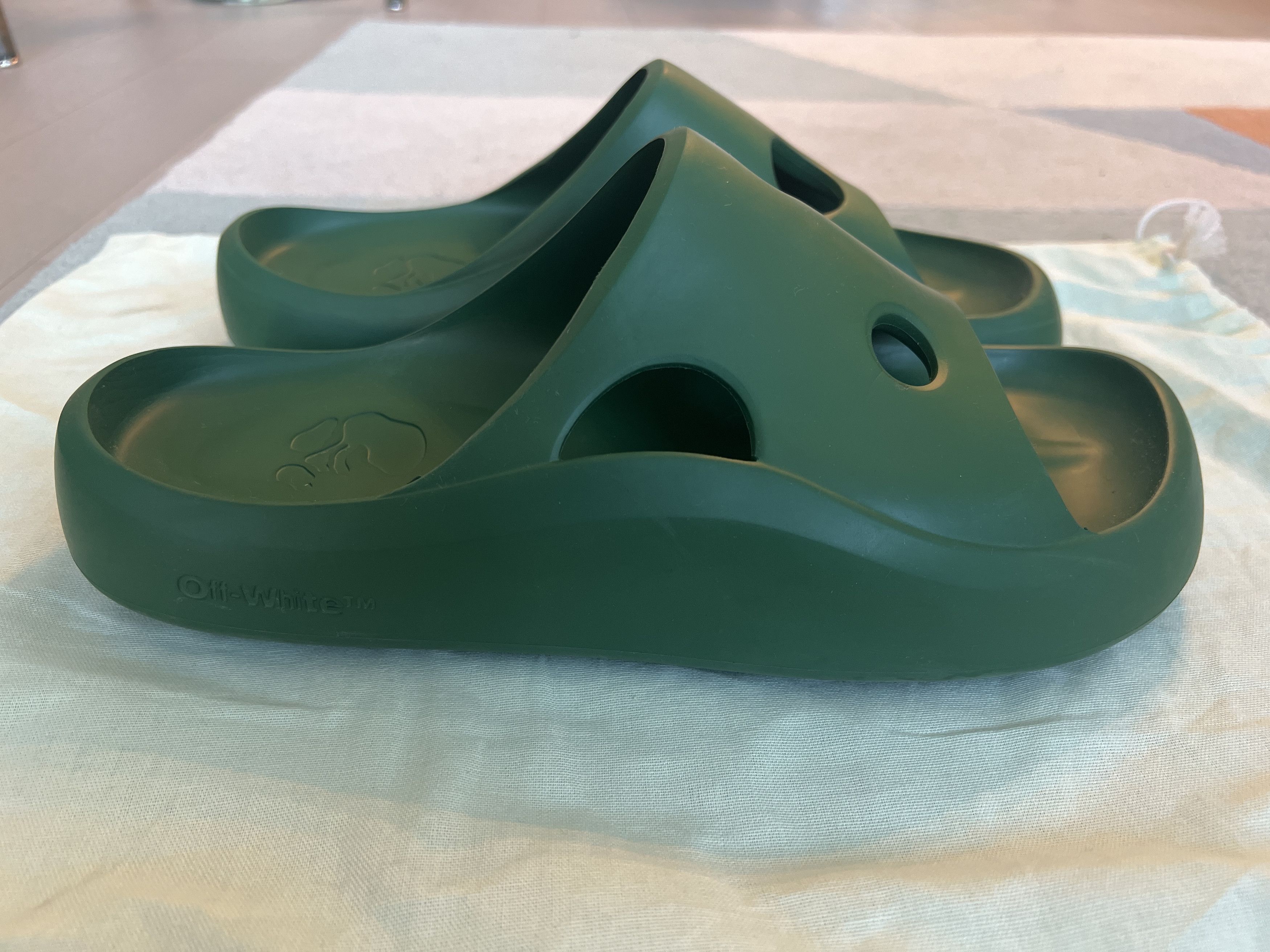 Off-White Off-White Meteor Slides - Green Size US 10 / EU 43 - 3 Thumbnail