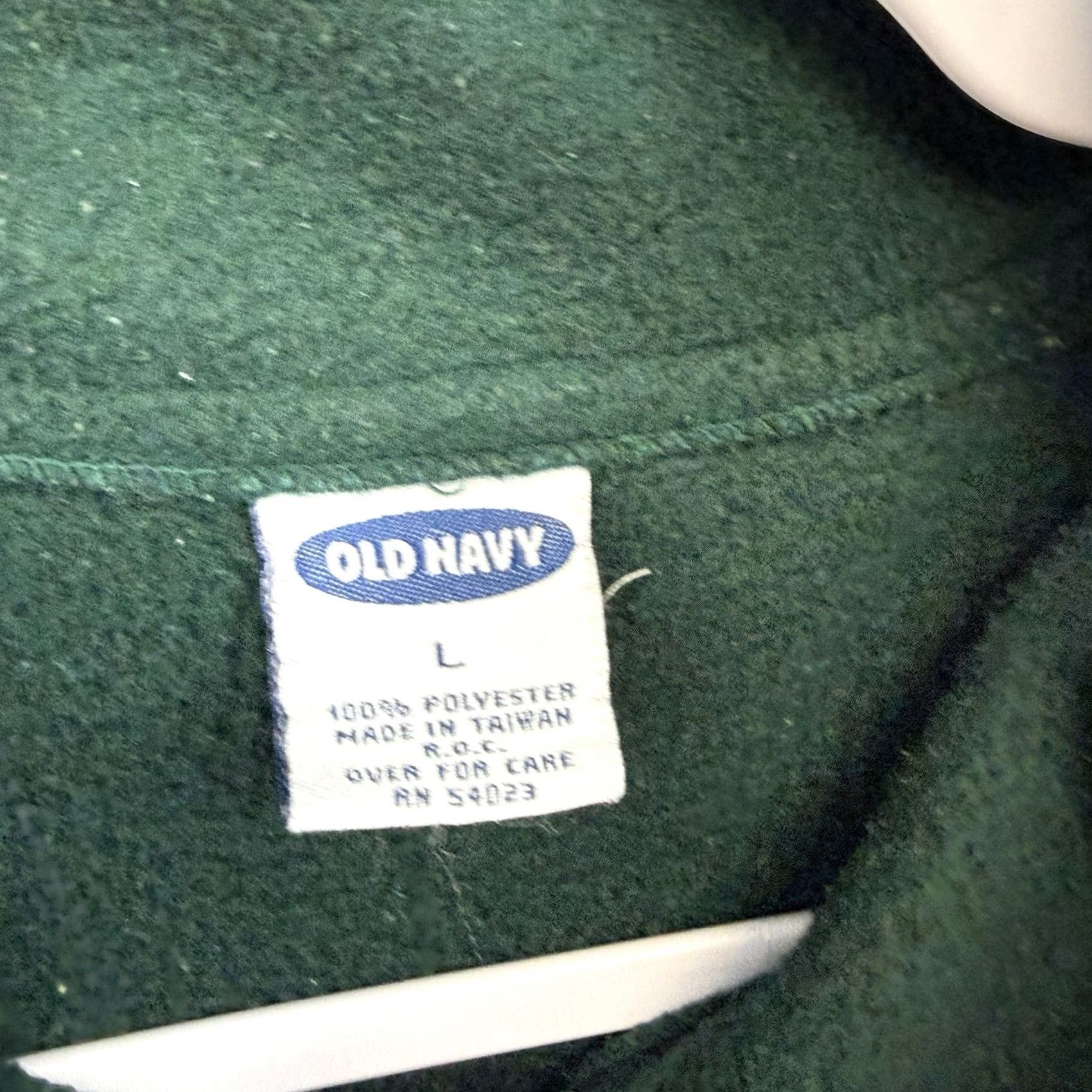 Old Navy Old Navy Sweatshirt Mens L Green Fleece Quarter Zip Pullover VTG Spell Out Y2K VTG Size US L / EU 52-54 / 3 - 4 Thumbnail