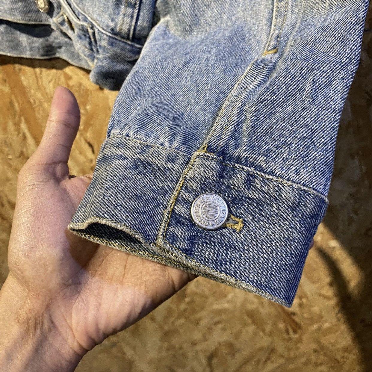 DKNY × Vintage Rare 90s Vintage DKNY AMERICAN ATHLETIC NYC Jeans Jackets Size US M / EU 48-50 / 2 - 6 Thumbnail